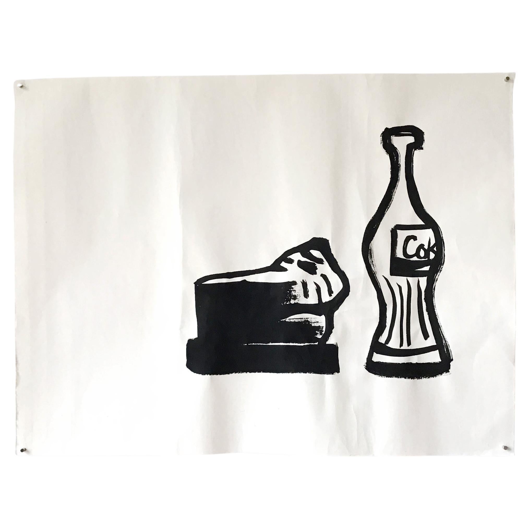 STILL LIFE - Contemporary Japanese Calligraphy Painting by Dai Okumura