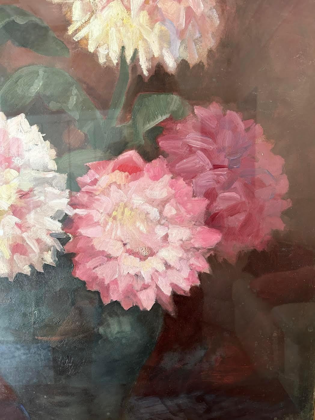 Still Life Floral, Oil on Canvas, Lino Saltini, 1903-1993 In Good Condition For Sale In Petworth,West Sussex, GB