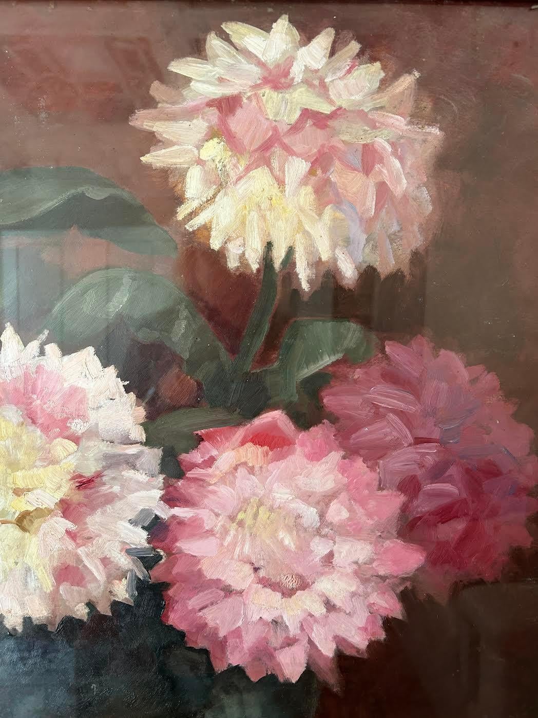 20th Century Still Life Floral, Oil on Canvas, Lino Saltini, 1903-1993 For Sale