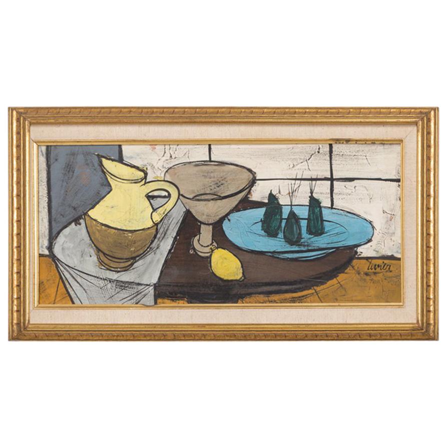 Still Life Framed Painting by Charles Levier Signed