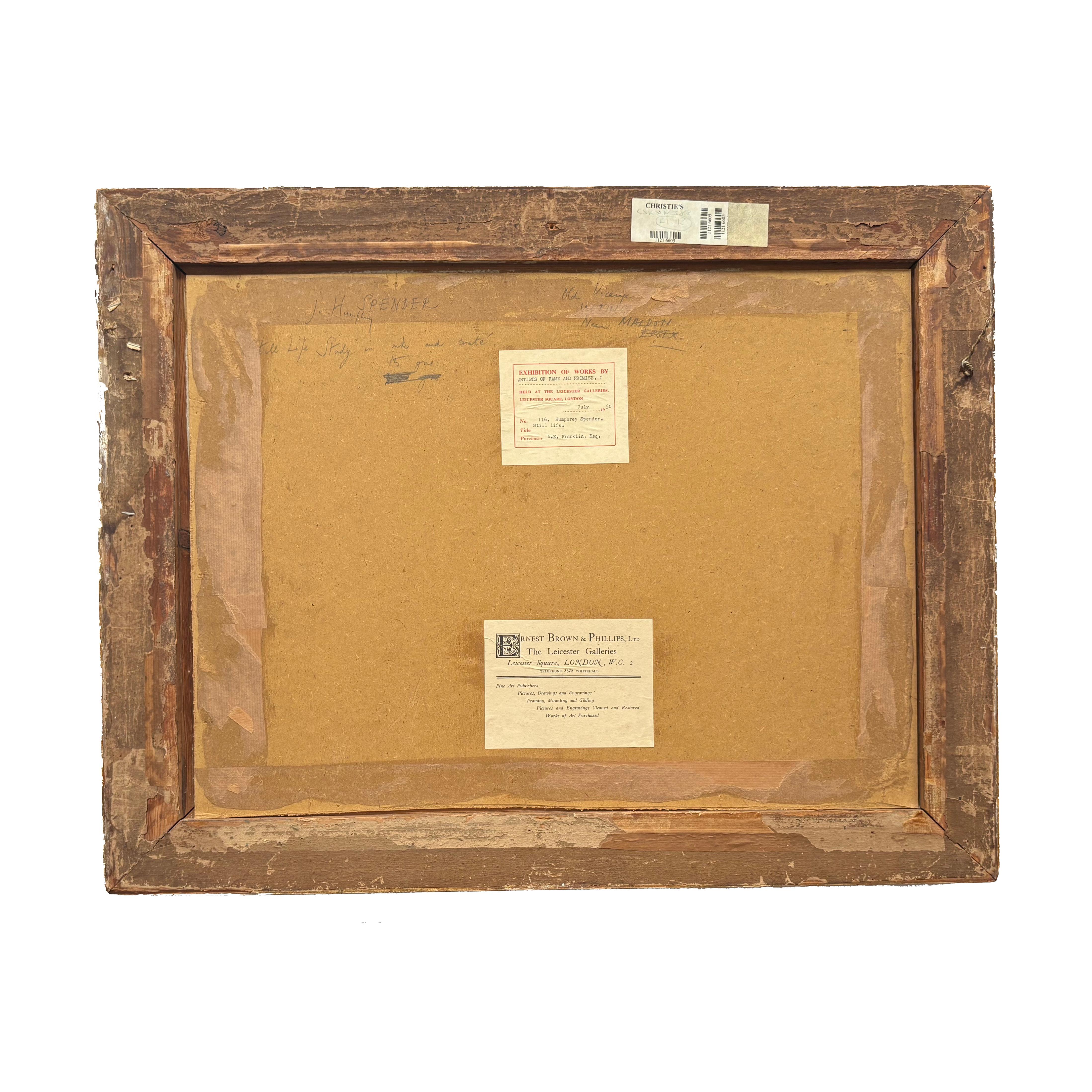 Stilleben Obstschale von John Humphrey Spender (1910 - 2005) CIRCA 1950 (Farbe) im Angebot