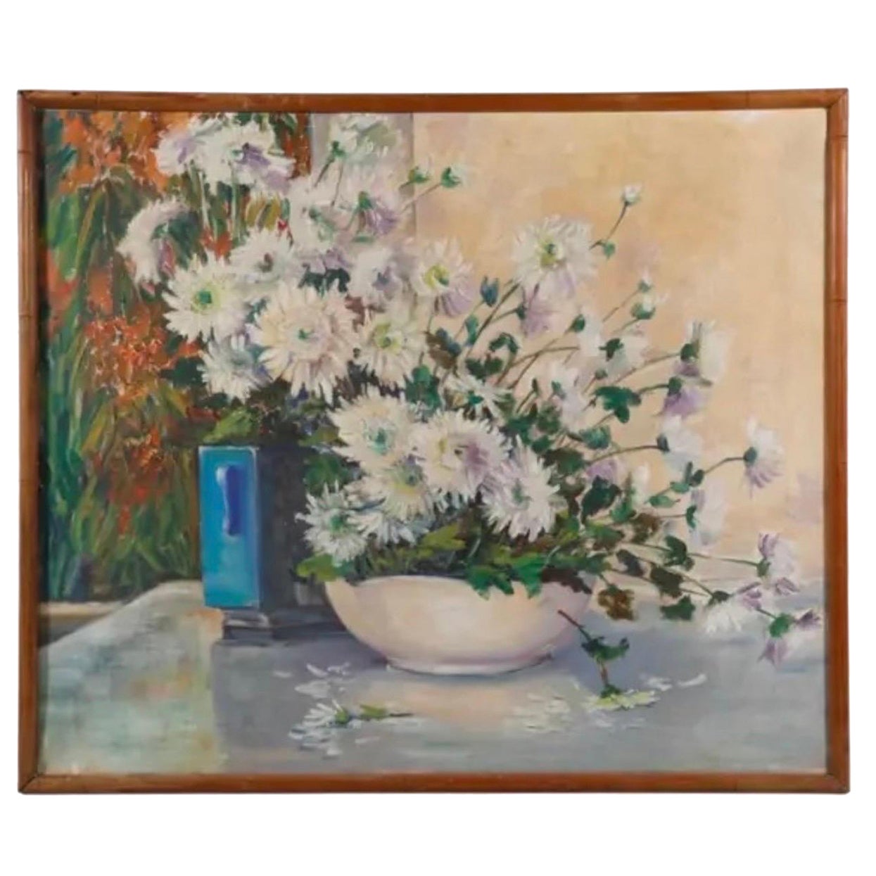 Still Life Gerbera Daisies Oil on Canvas