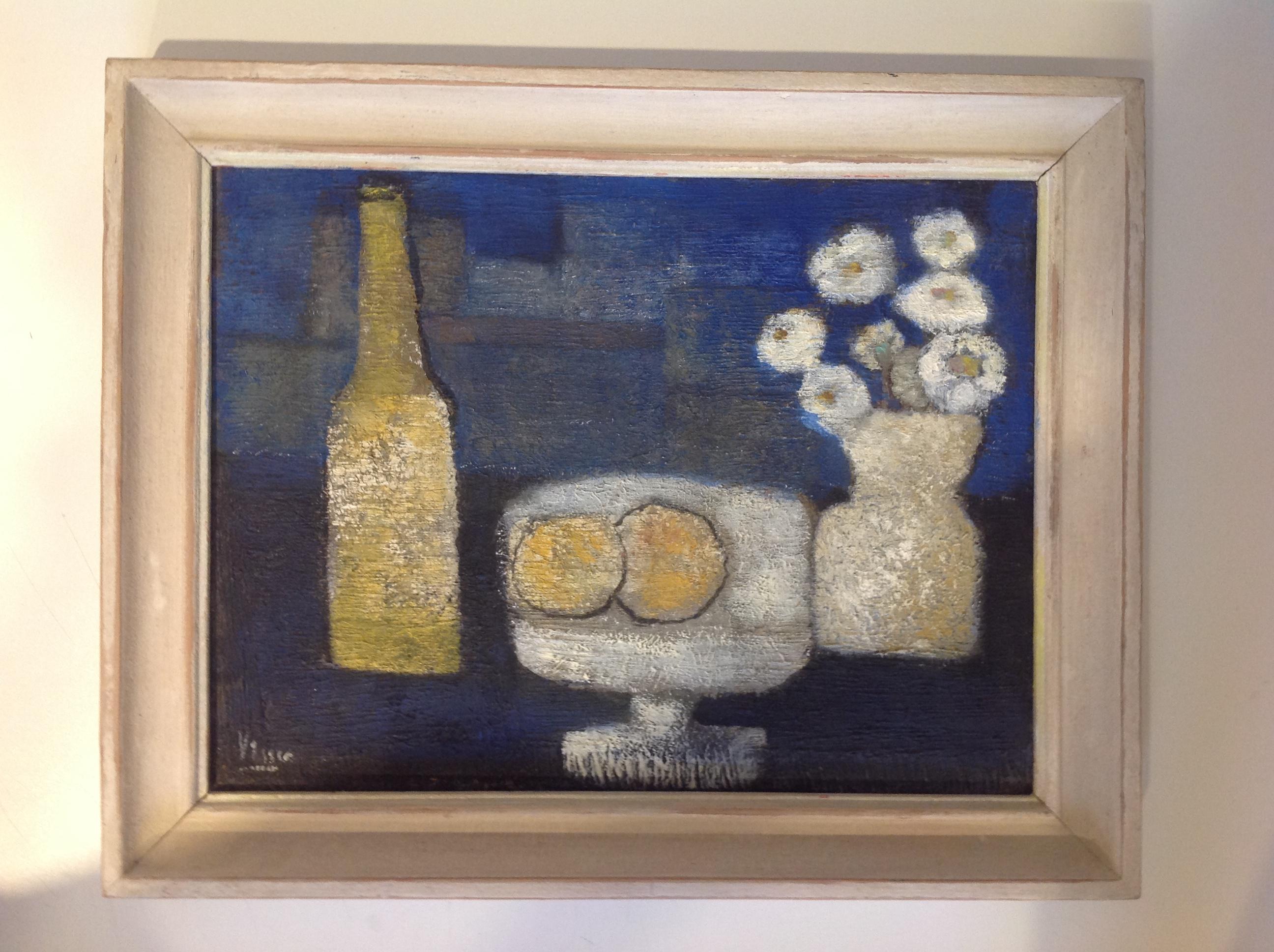 Still Life in Oil on Canvas, G.P. Visser In Good Condition For Sale In Den Haag, NL