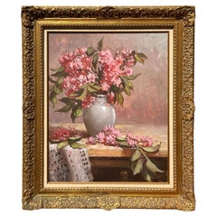 "Still Life of Flowers in a Vase" by John C. Traynor