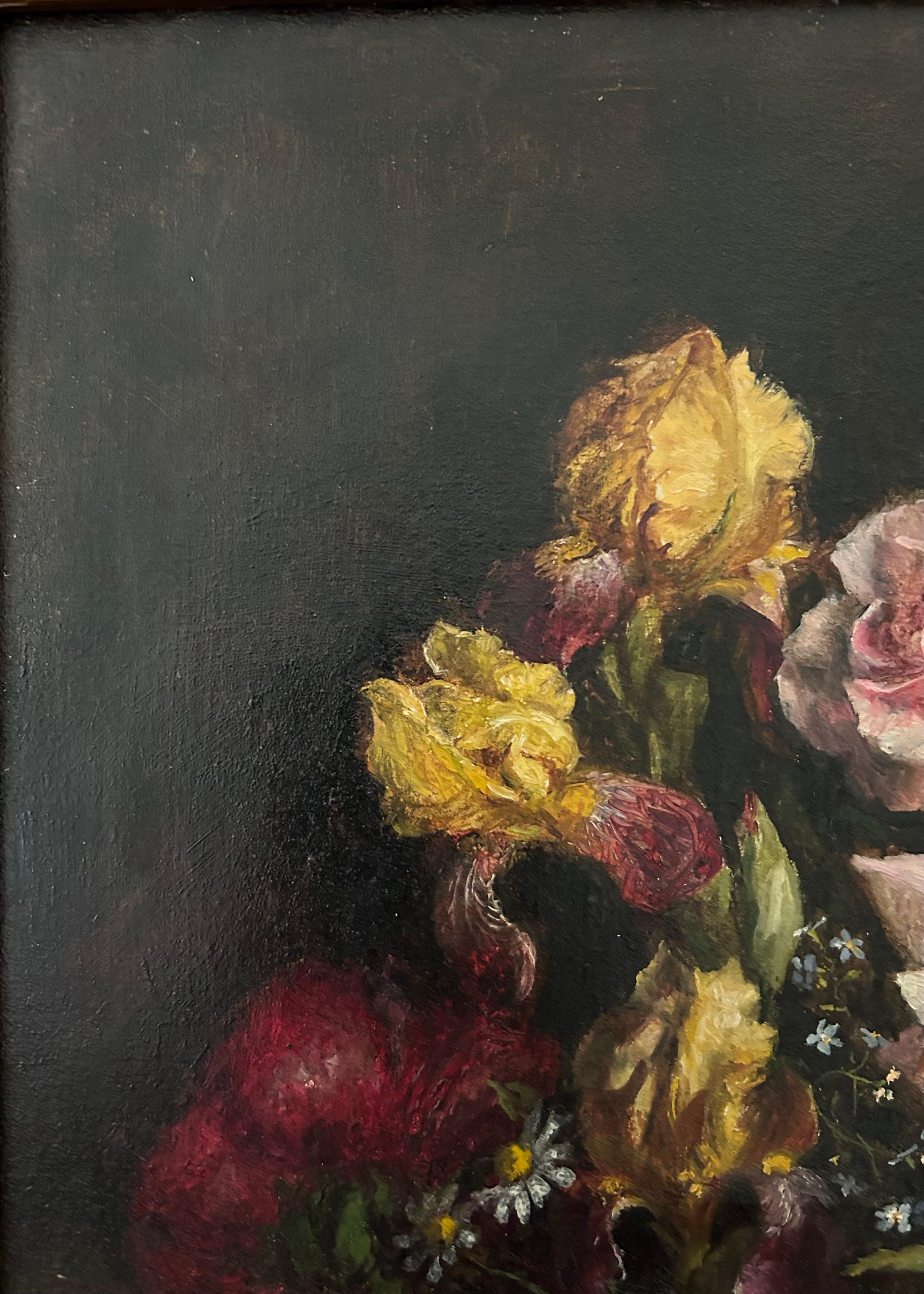 Peint Nature morte de Lowers, Karel Martin Claessens, 1864-1938
