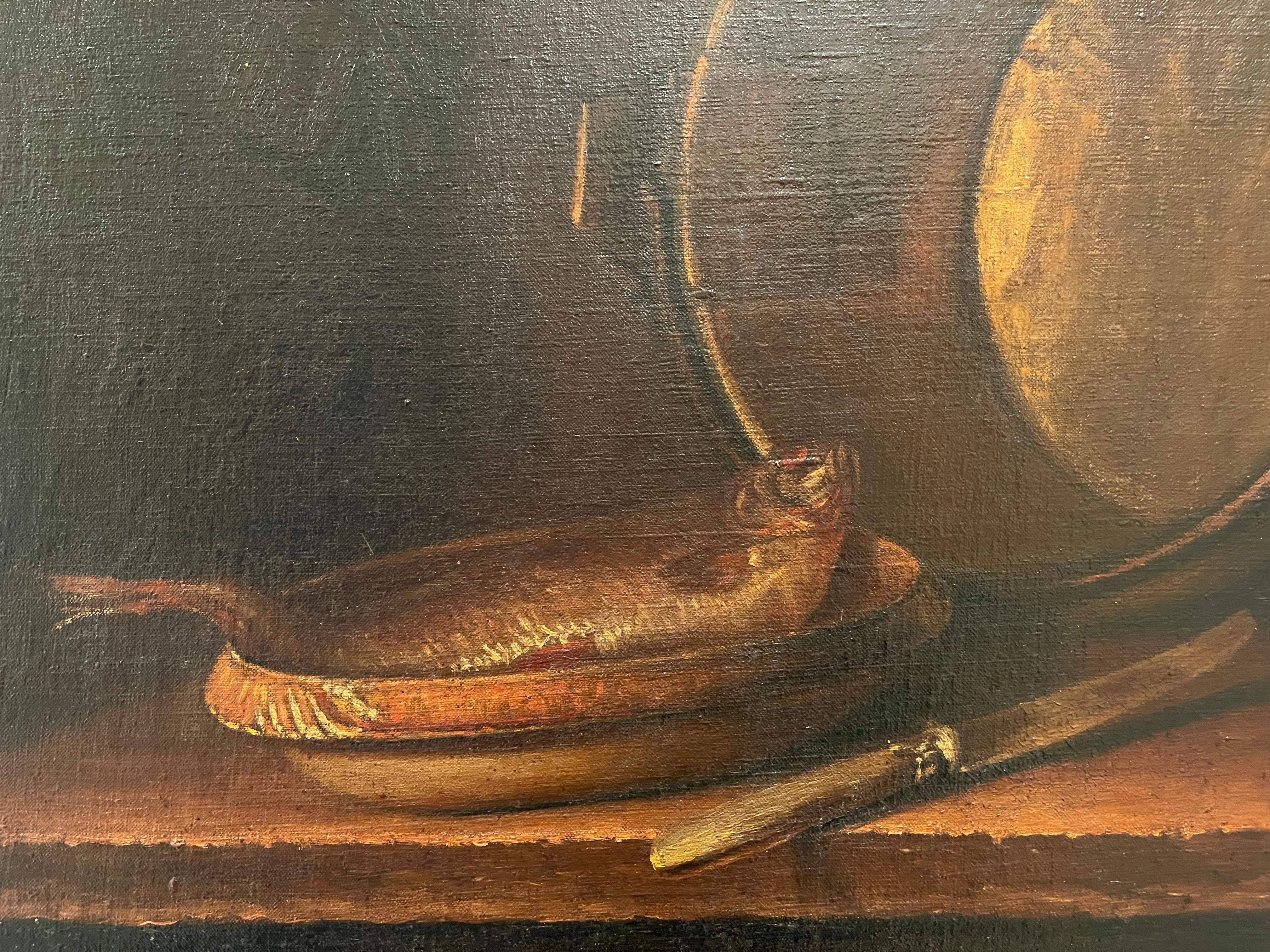 Still Life, Oil on Canvas, 19th Century 6