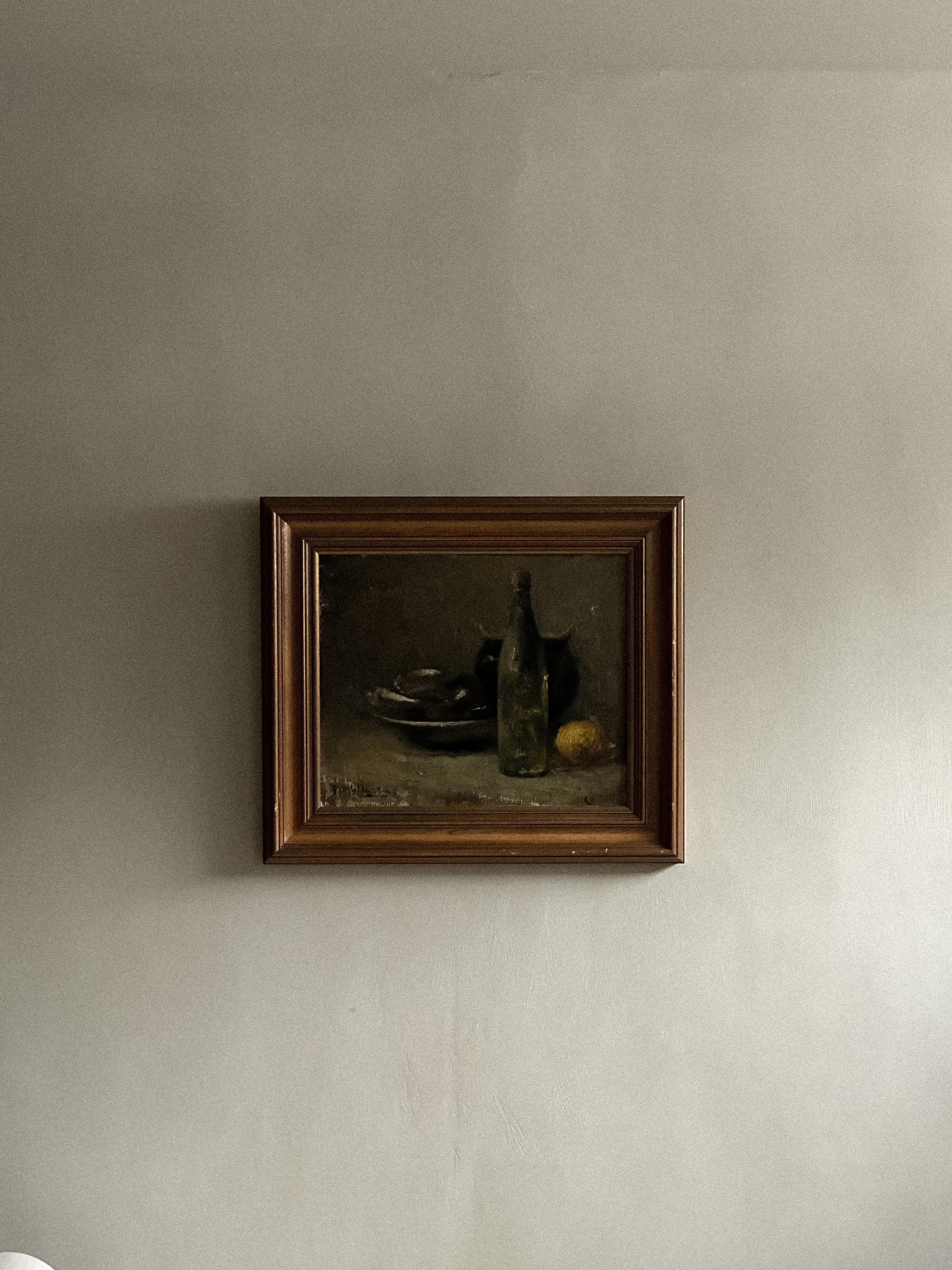 Norwegian Still Life, Oil on Canvas, Signed and Framed, Norway, Late 1800s For Sale