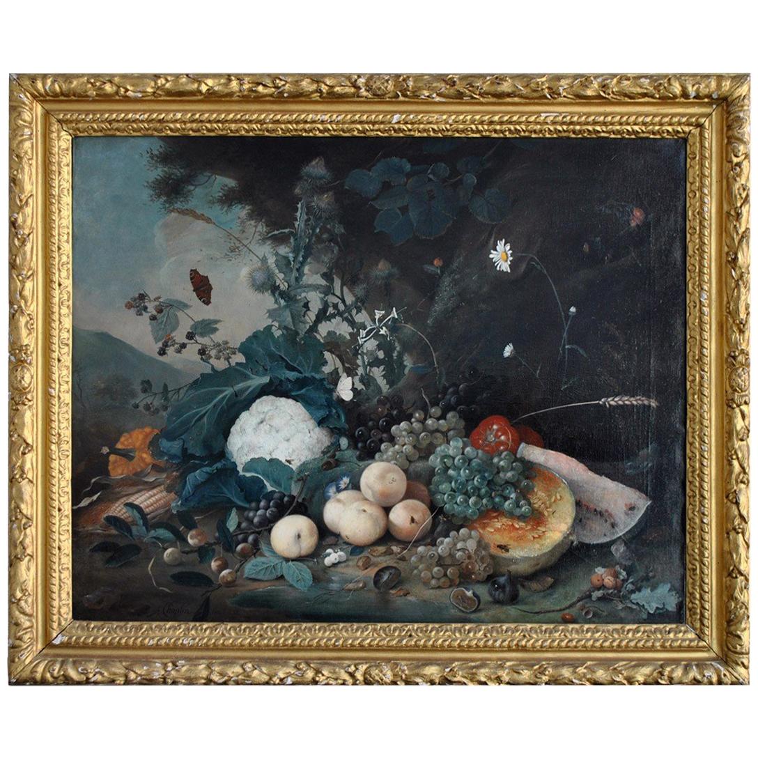 Nature morte, peinture à l'huile d'Arthur Chaplin en vente