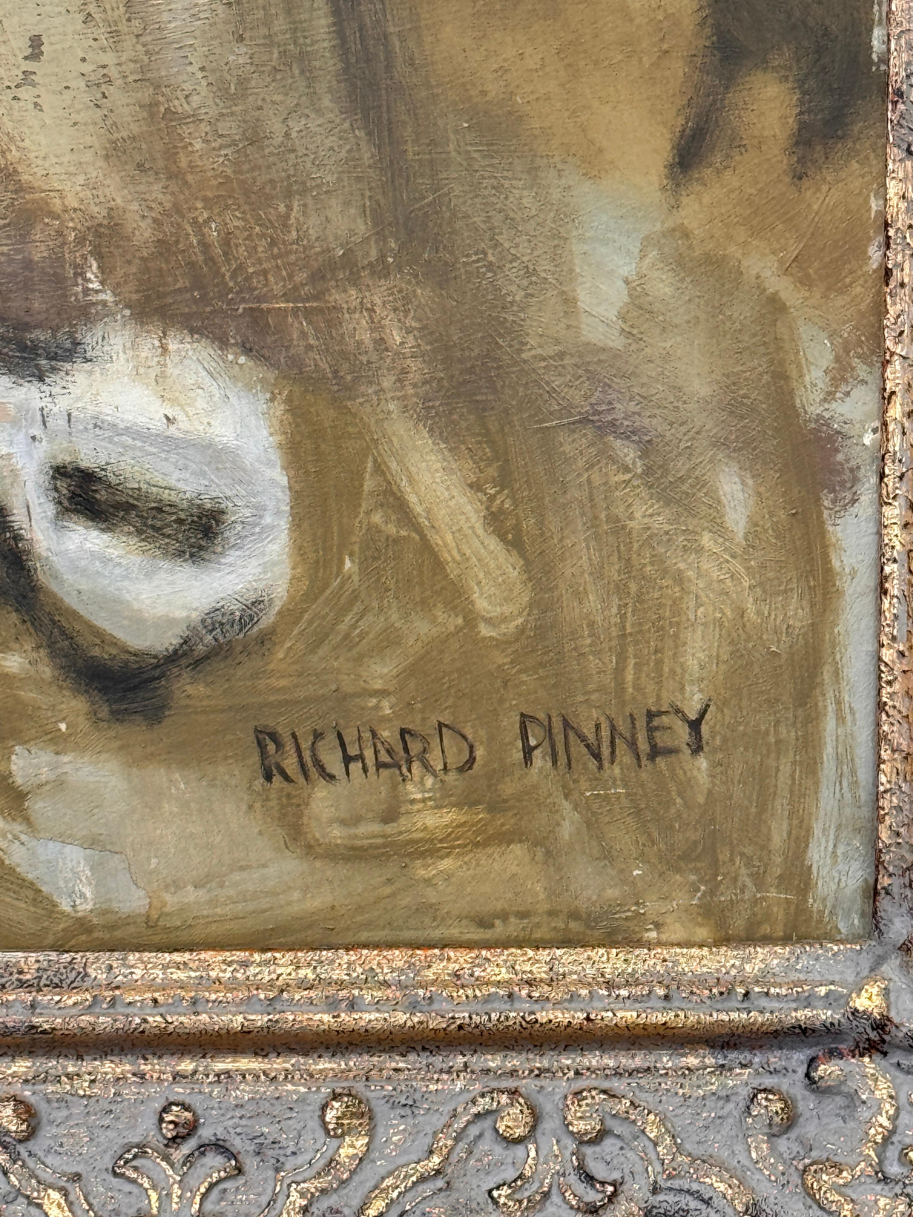 Nature morte, peinture à l'huile sur Masonite par A Richard Pinney en vente 1