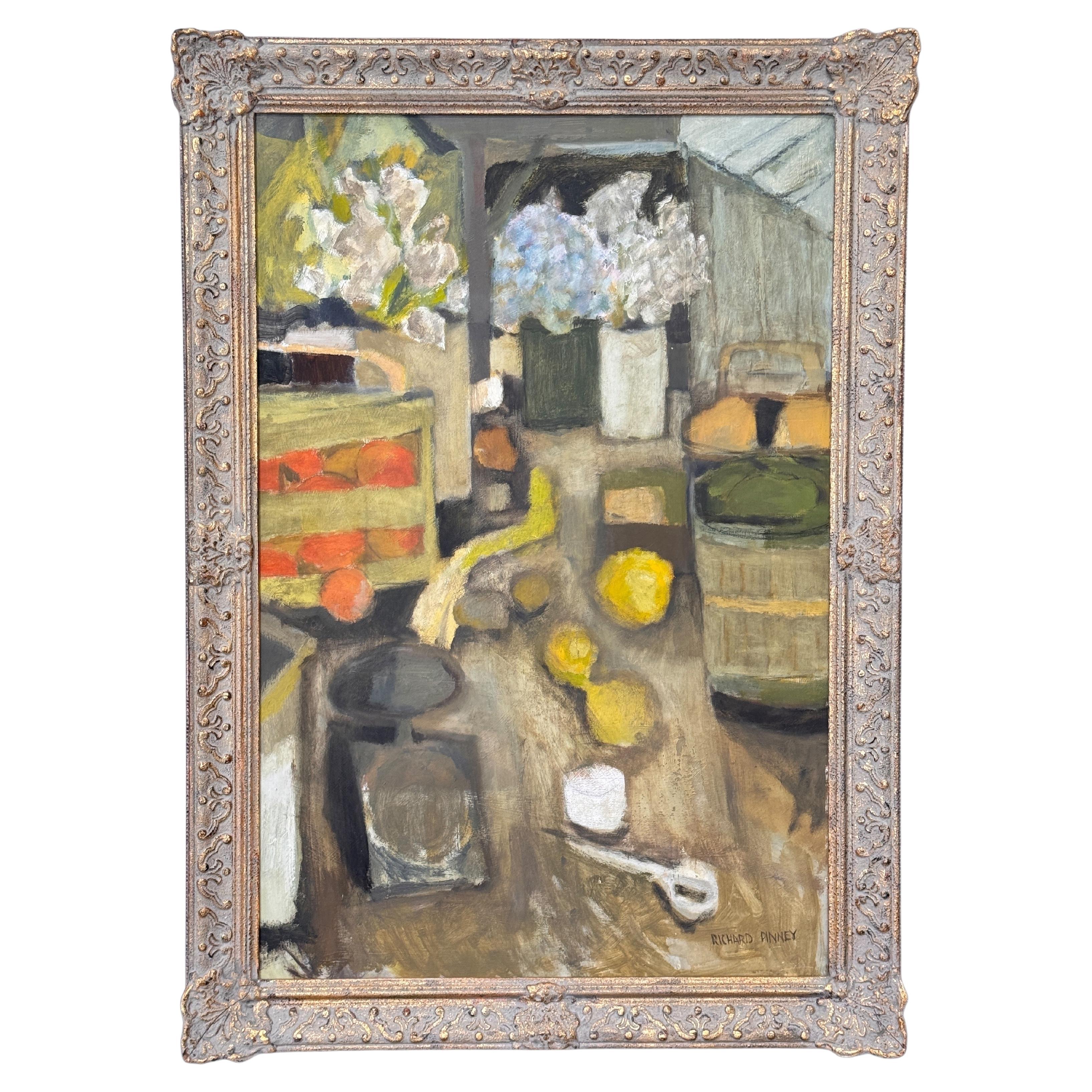 Still Life Oil Painting on Masonite by Richard Pinney