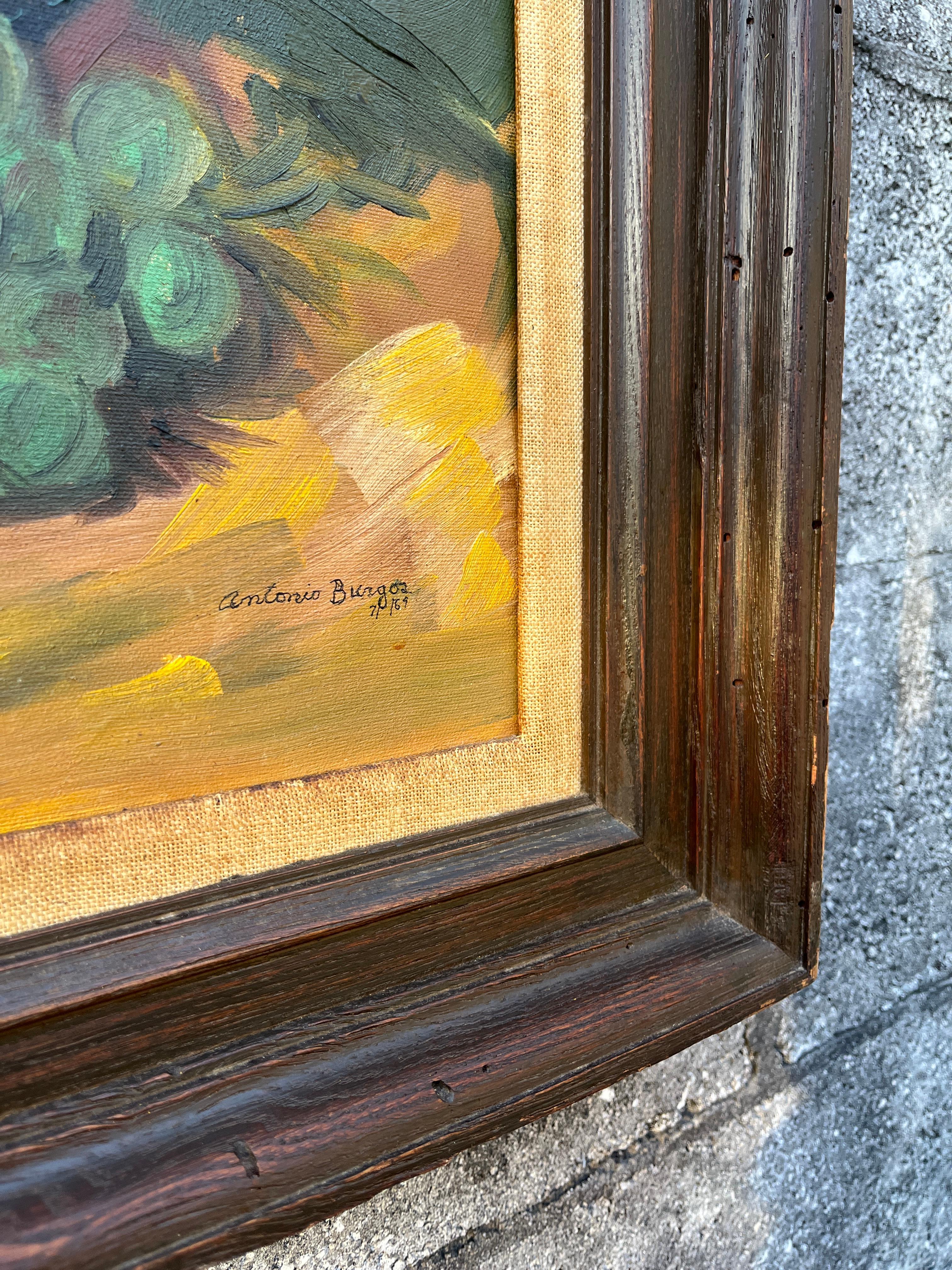 Stillleben Original Ölgemälde auf Leinwand, gerahmt und vom Künstler signiert. im Angebot 3