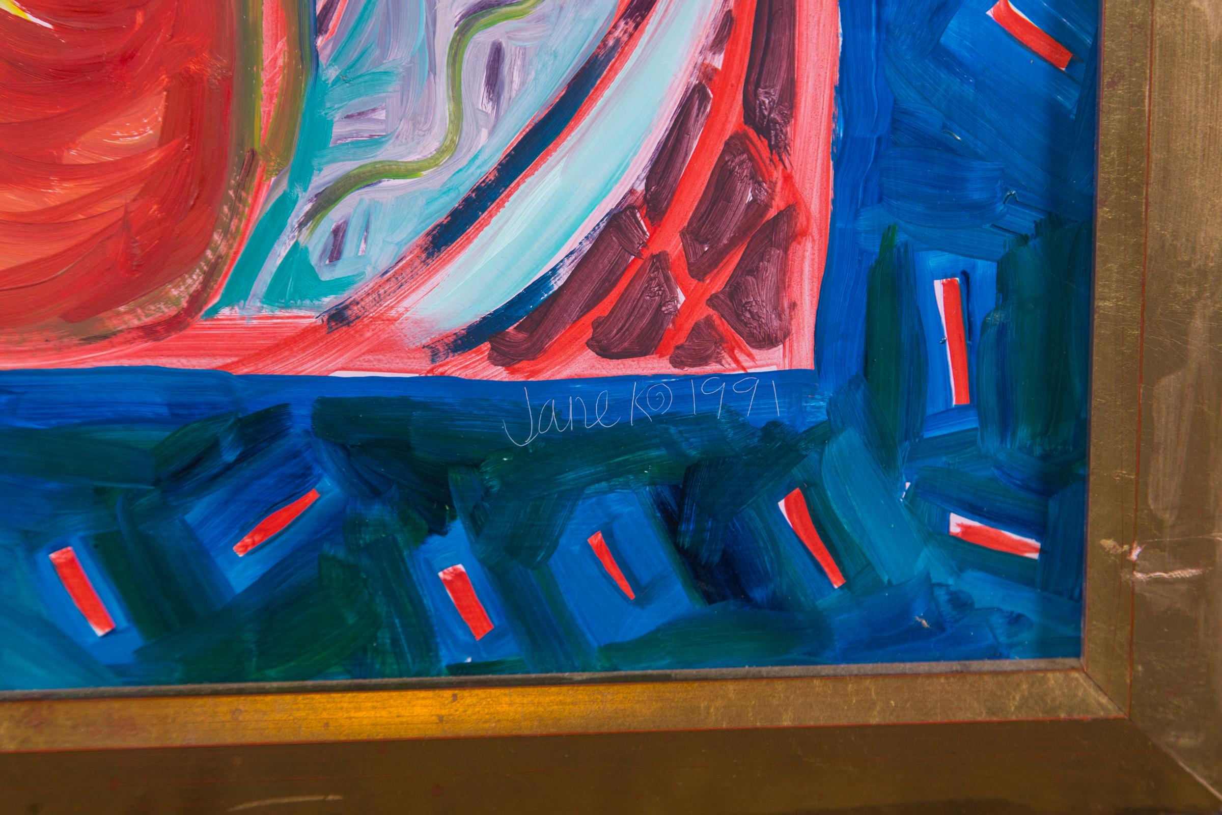 Stillleben Malerei:: Künstlerin Jane Kewin im Zustand „Gut“ im Angebot in Stamford, CT