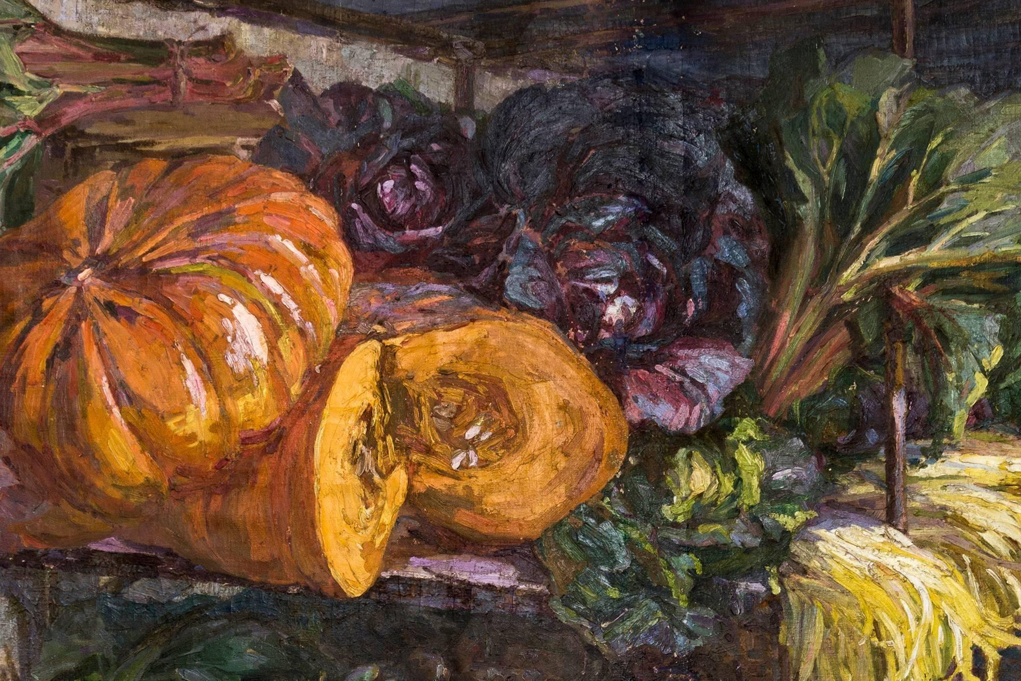 vegetable market painting