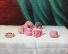 Still Life Painting of Peaches by George Cope