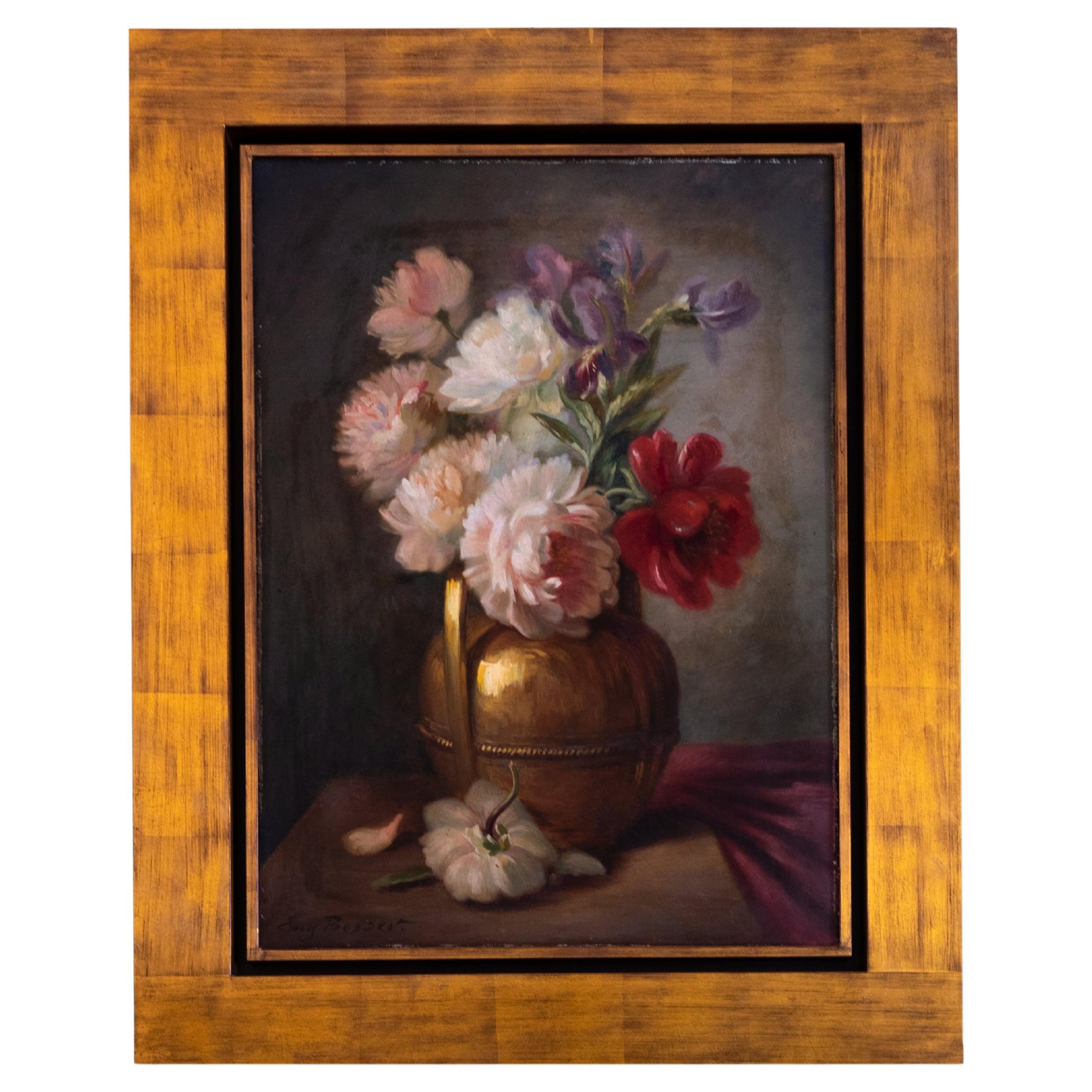 Still Life Painting By Raymond Besse, 20th Century For Sale