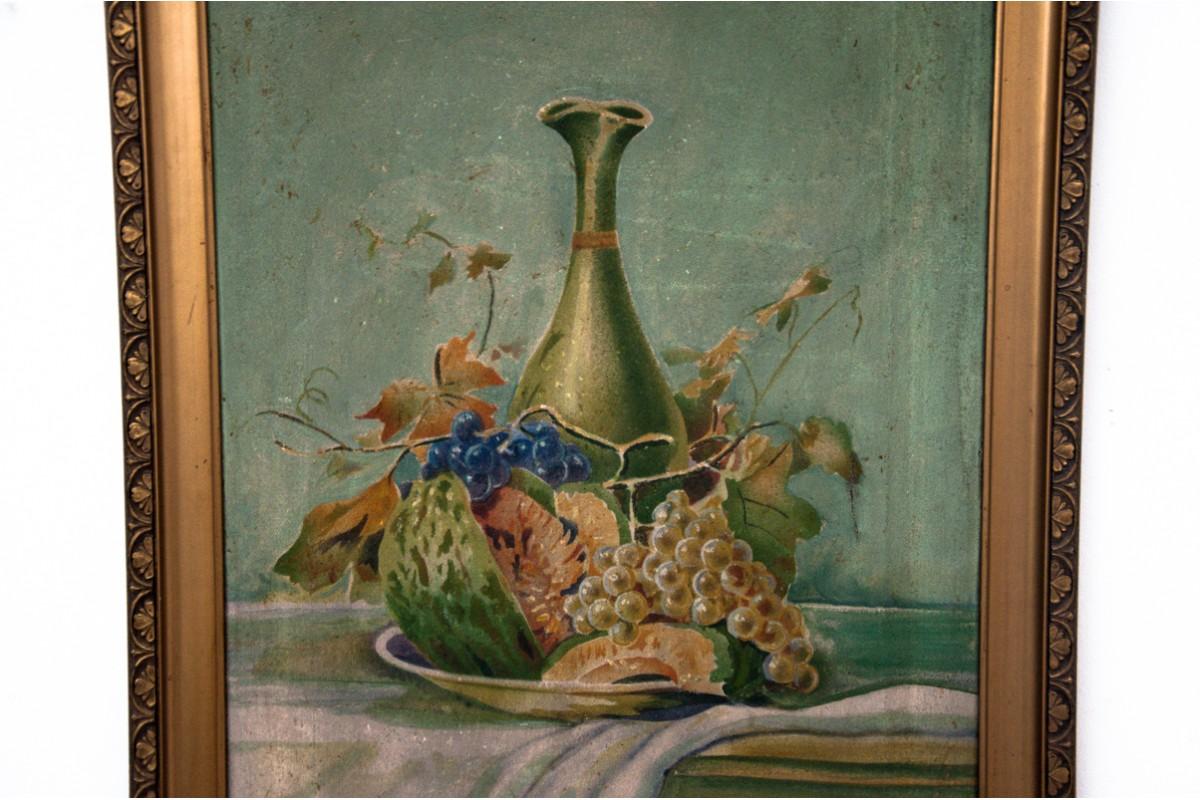 Other Still life painting, oil on canvas, Poland, early XX century For Sale
