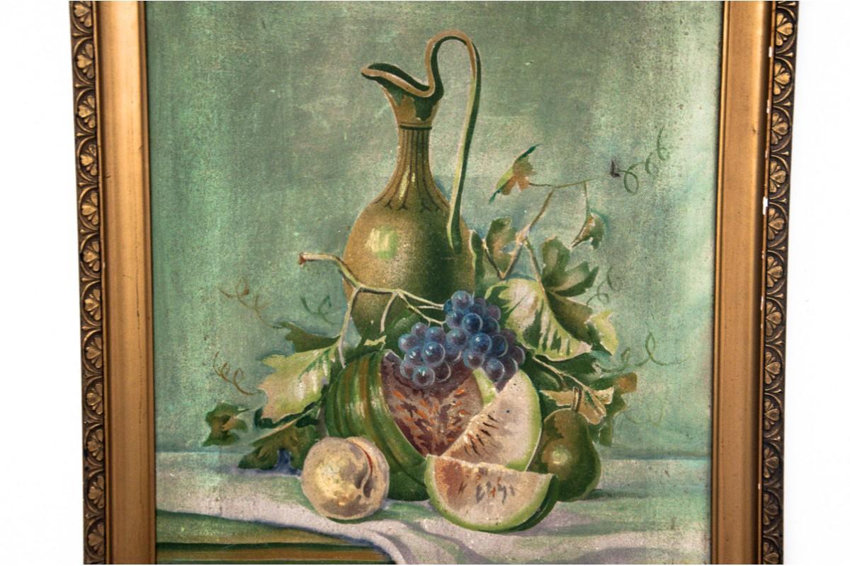 Other Still life painting, oil on canvas, Poland, early XX century For Sale