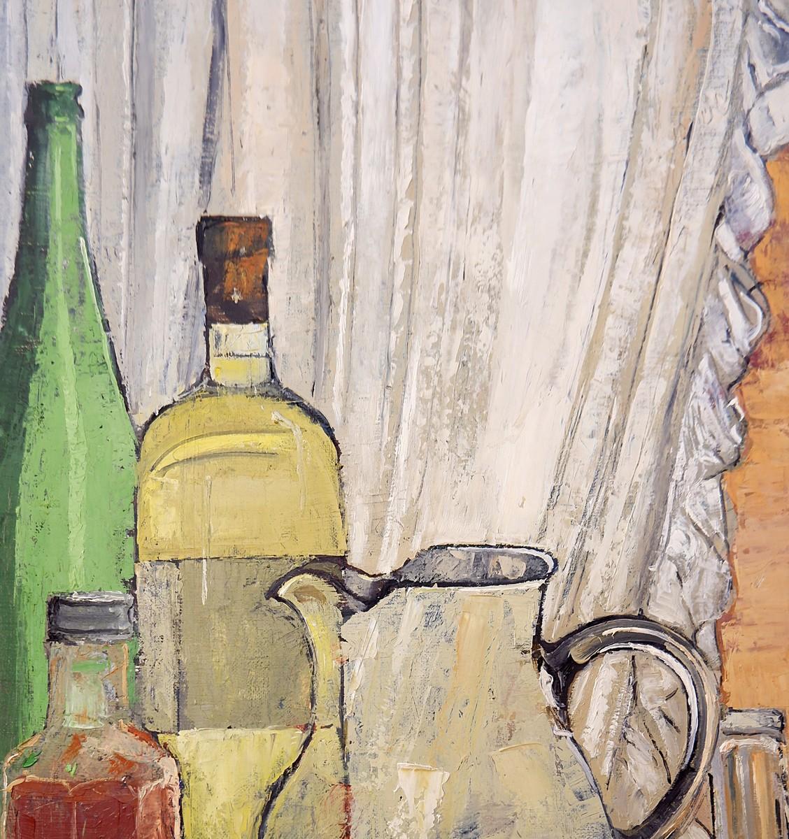 Stilllebengemälde auf Leinwand, Victor Petré, Belgien, um 1960 (Moderne der Mitte des Jahrhunderts) im Angebot