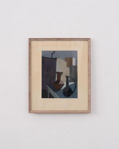 Natura morta, pastello su carta, Carl Gunnar von Gegerfelt ( 1926 - 2012)