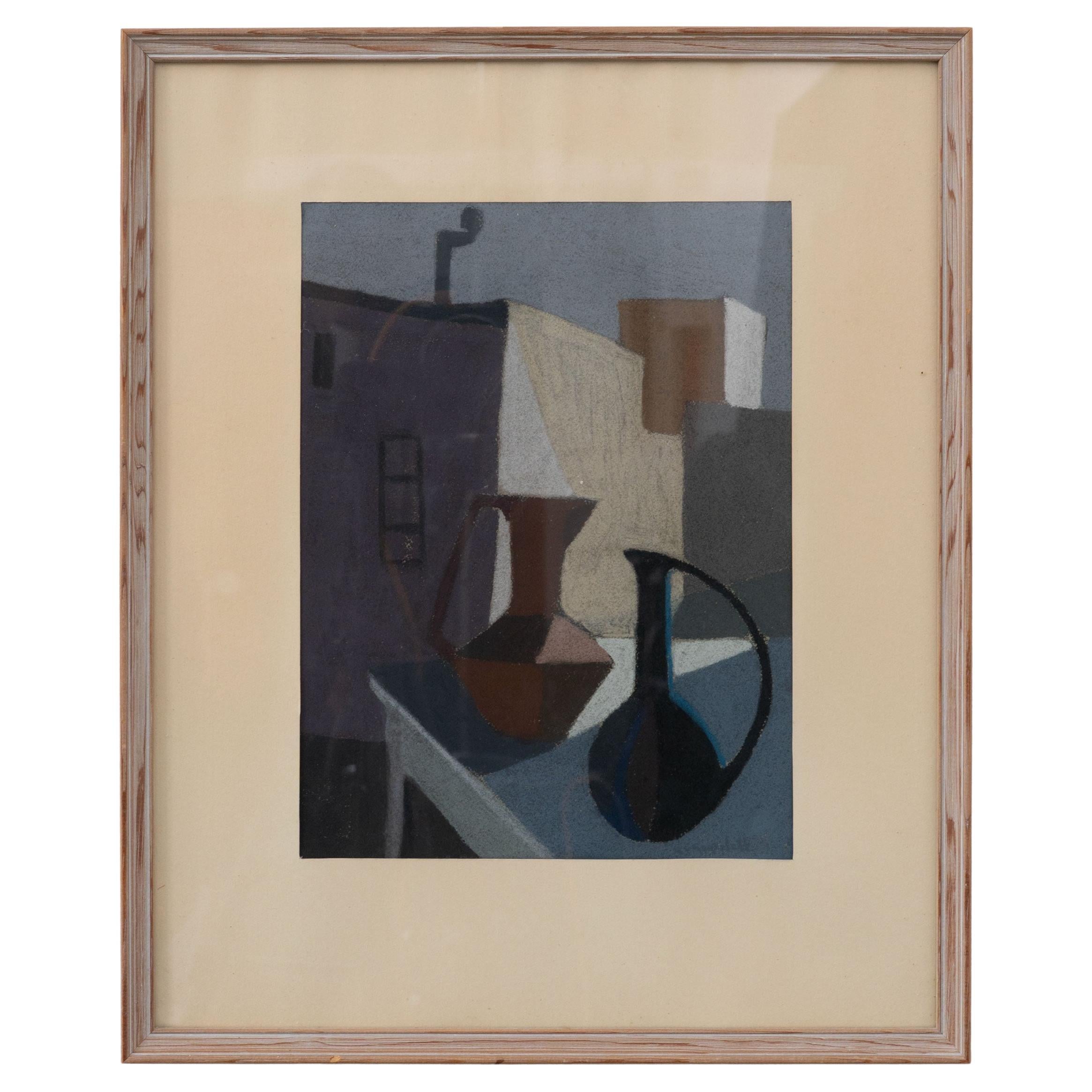 Still Life, Pastel on Paper, Carl Gunnar von Gegerfelt ( 1926 - 2012) For Sale