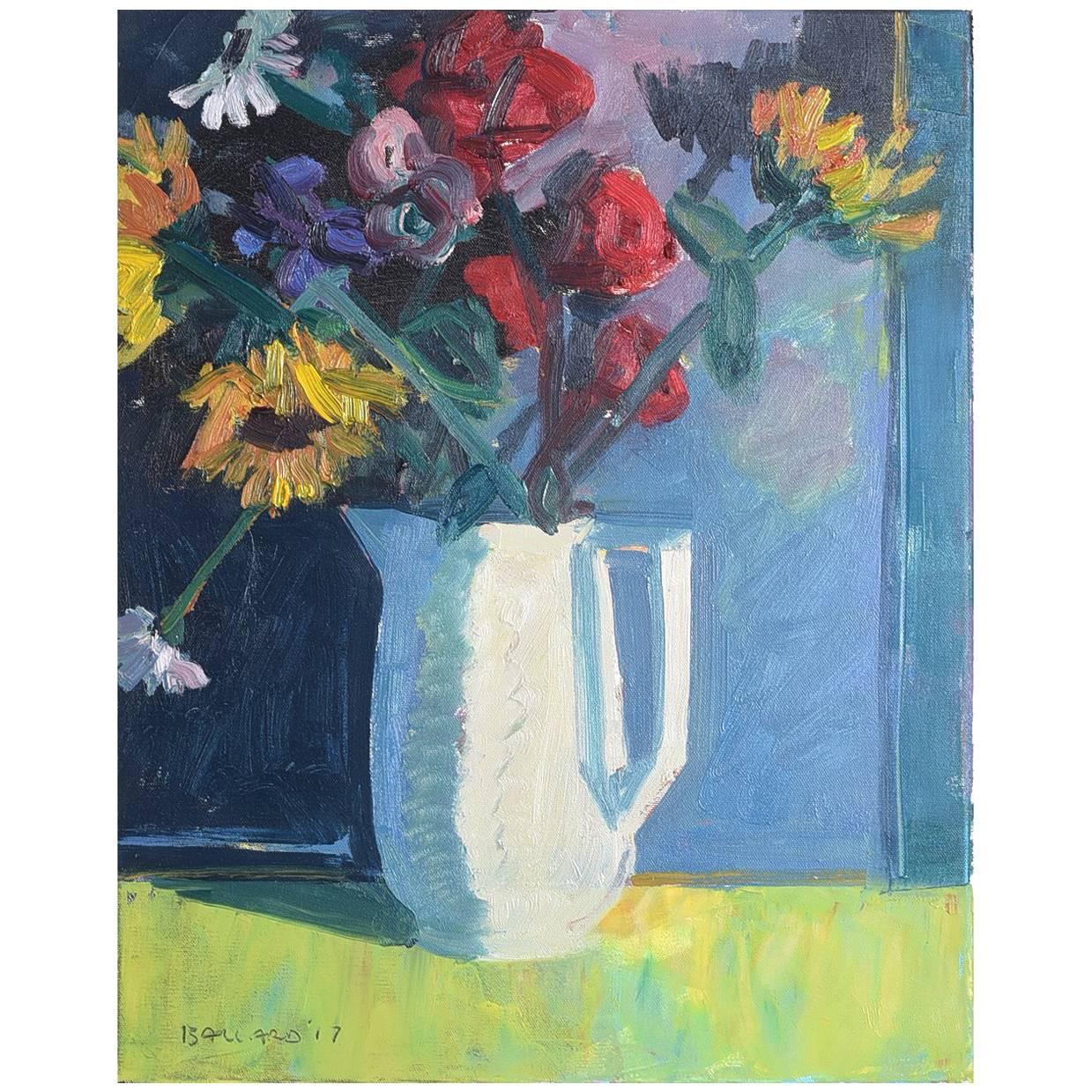 'Still Life, Vase of Flowers' by Brian Ballard For Sale
