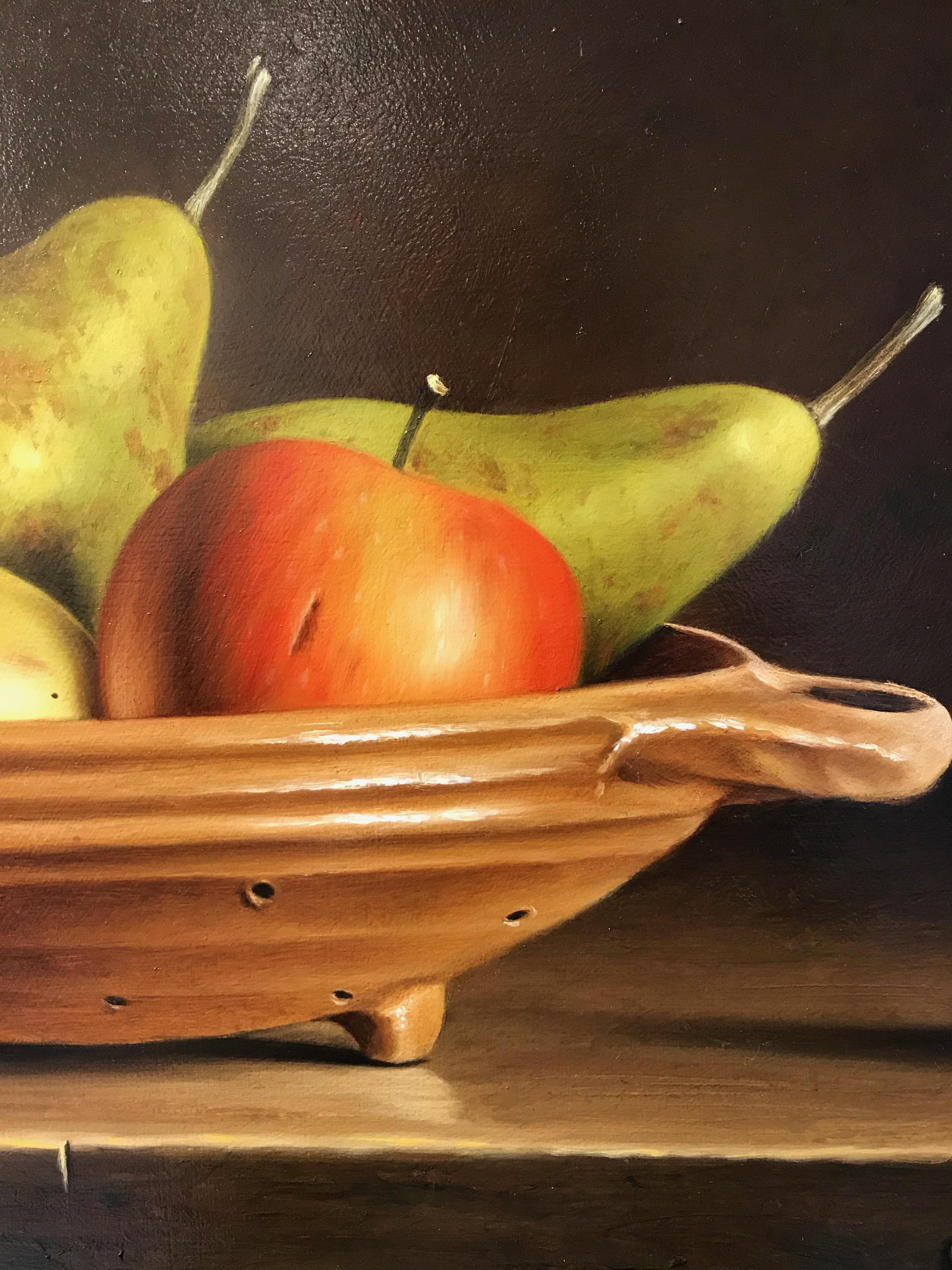 Contemporary 'Still Life with Apples and Pears' by Stefaan Eyckmans