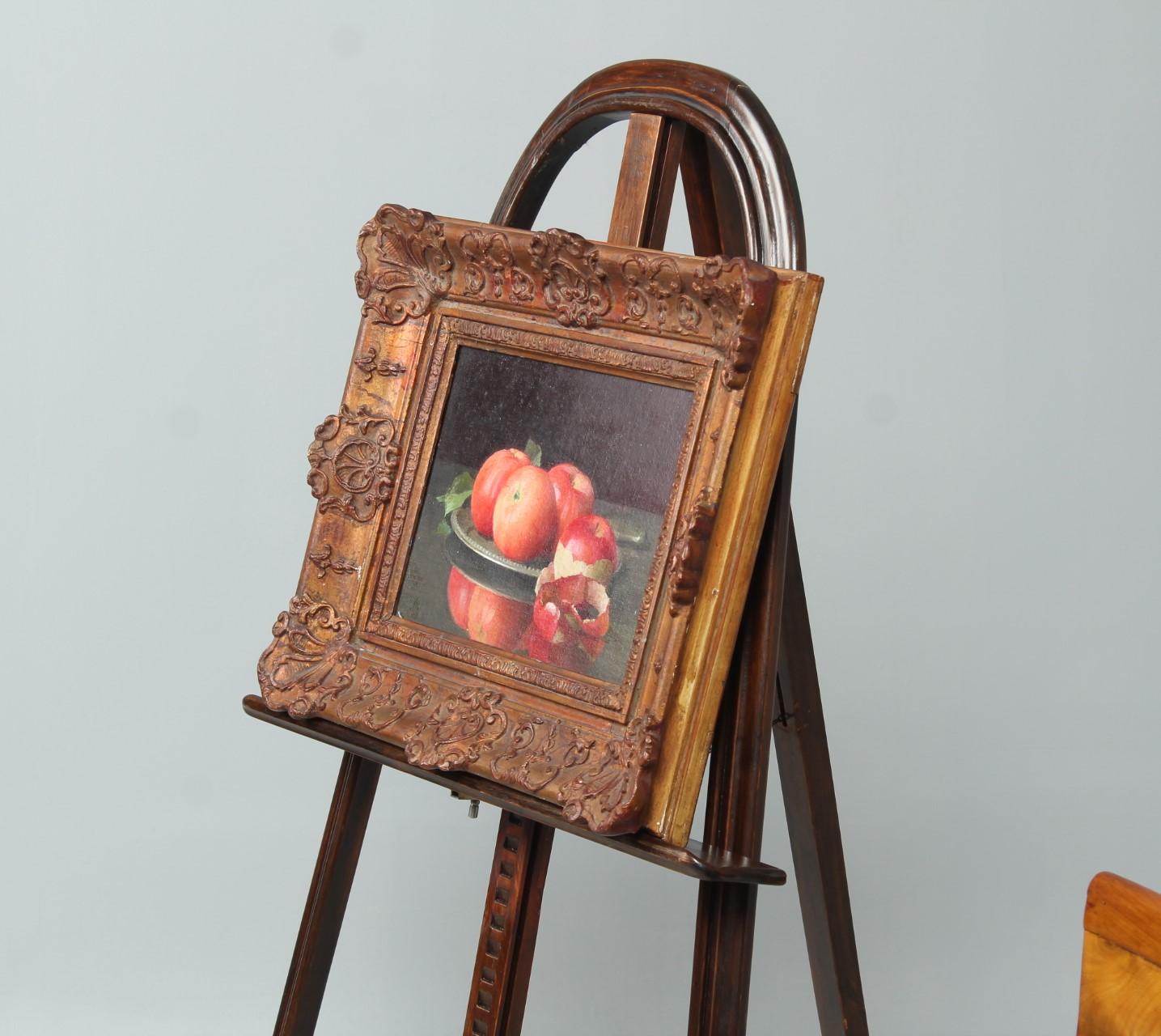 Still Life with Apples, Framed, Early 20th Century For Sale 4