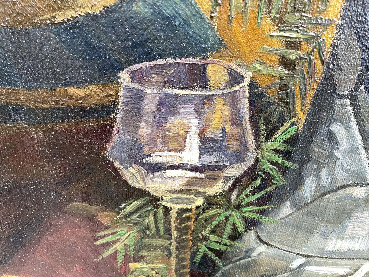 Pittura Natura morta con mele Olio su tela, Walter Speidel, 1913 in vendita