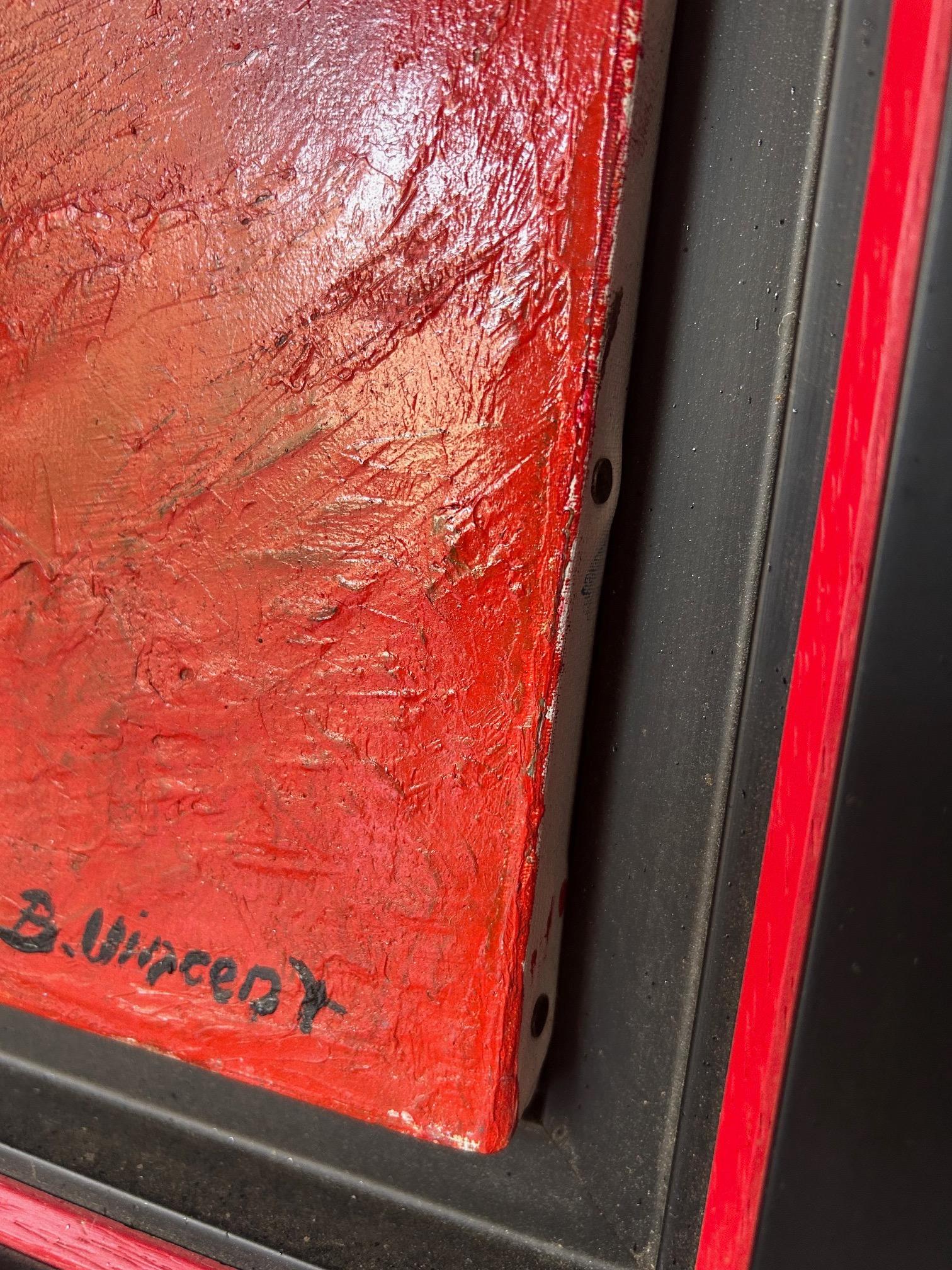 Stilleben mit Blumenstrauß von Bernard Vincent um 1970 im Angebot 2