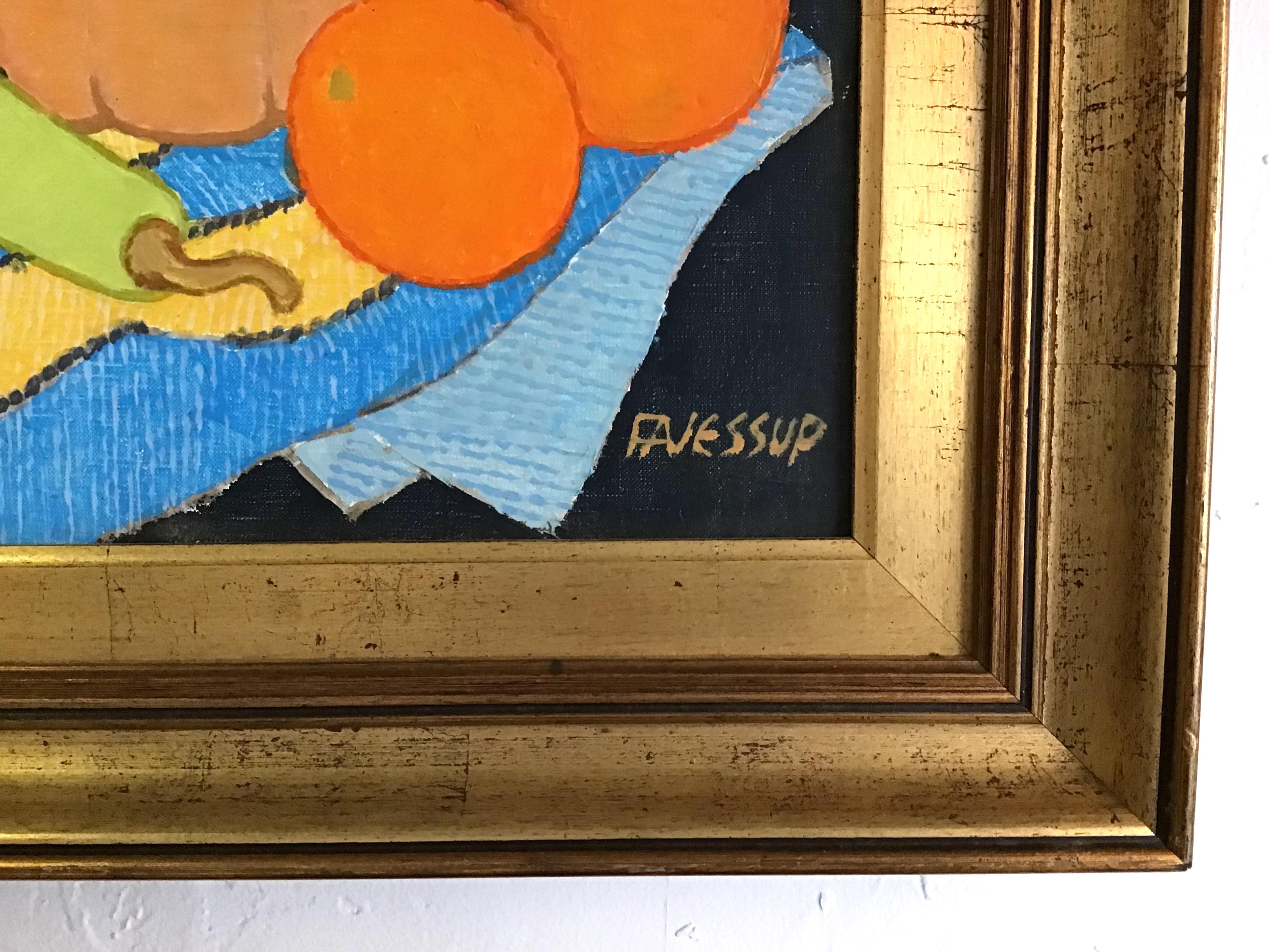 Still Life With Flowers By Frederick Arthur Jessup (1920-2007) Oil On Canvas For Sale 1