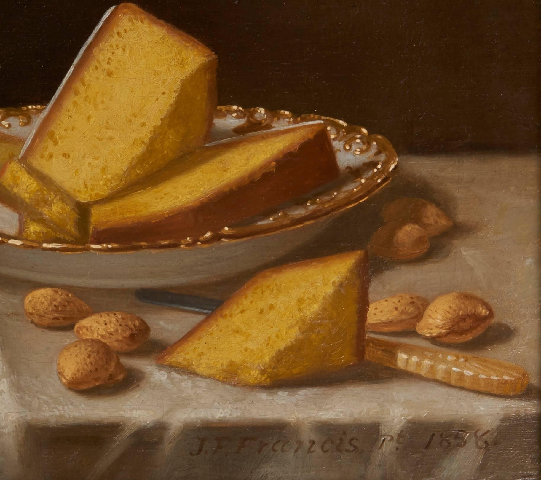 American Classical Still Life with Cake by John F. Francis