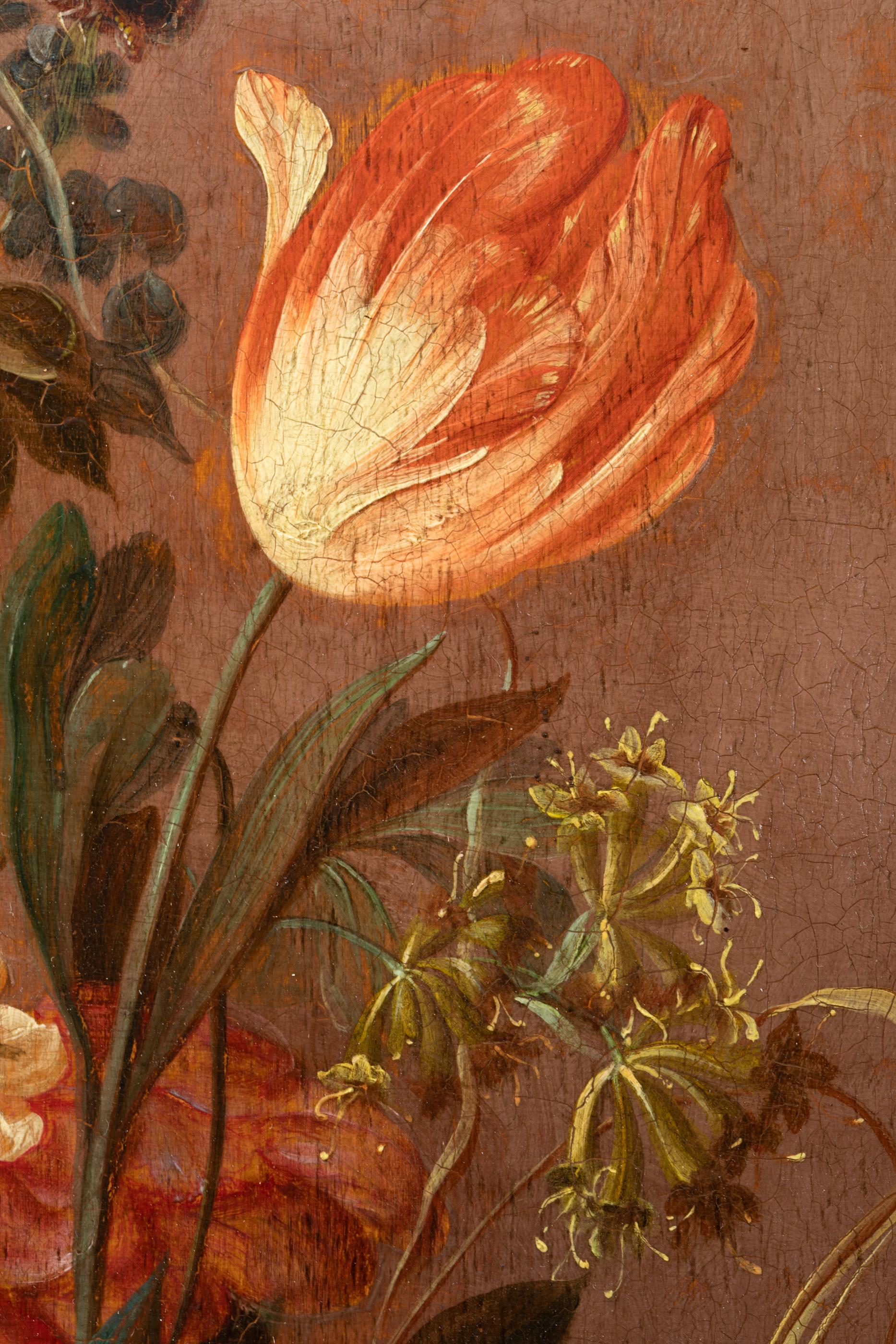 Still Life with Flowers circa 1800, Follower of Jacob Marrel 2