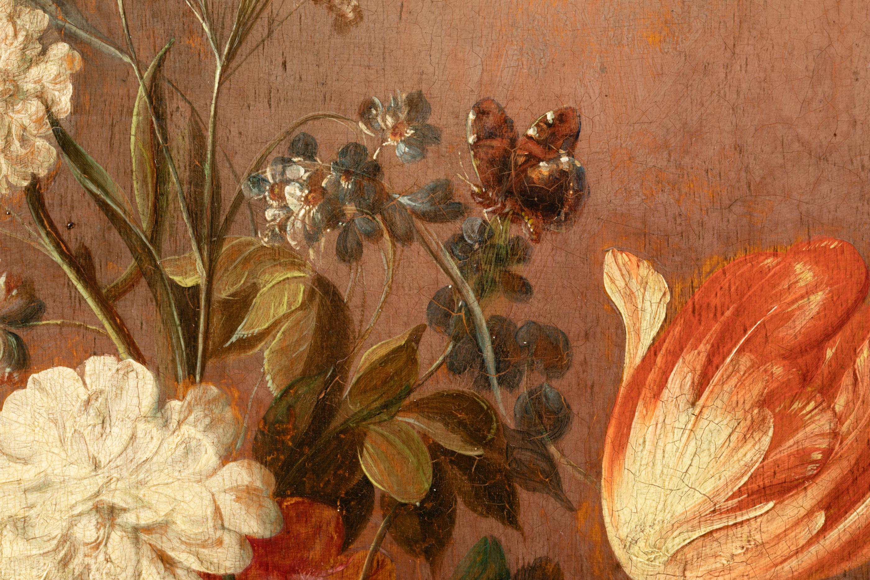 Dutch Still Life with Flowers circa 1800, Follower of Jacob Marrel