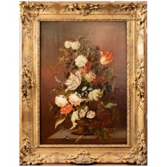 Still Life with Flowers circa 1800, Follower of Jacob Marrel