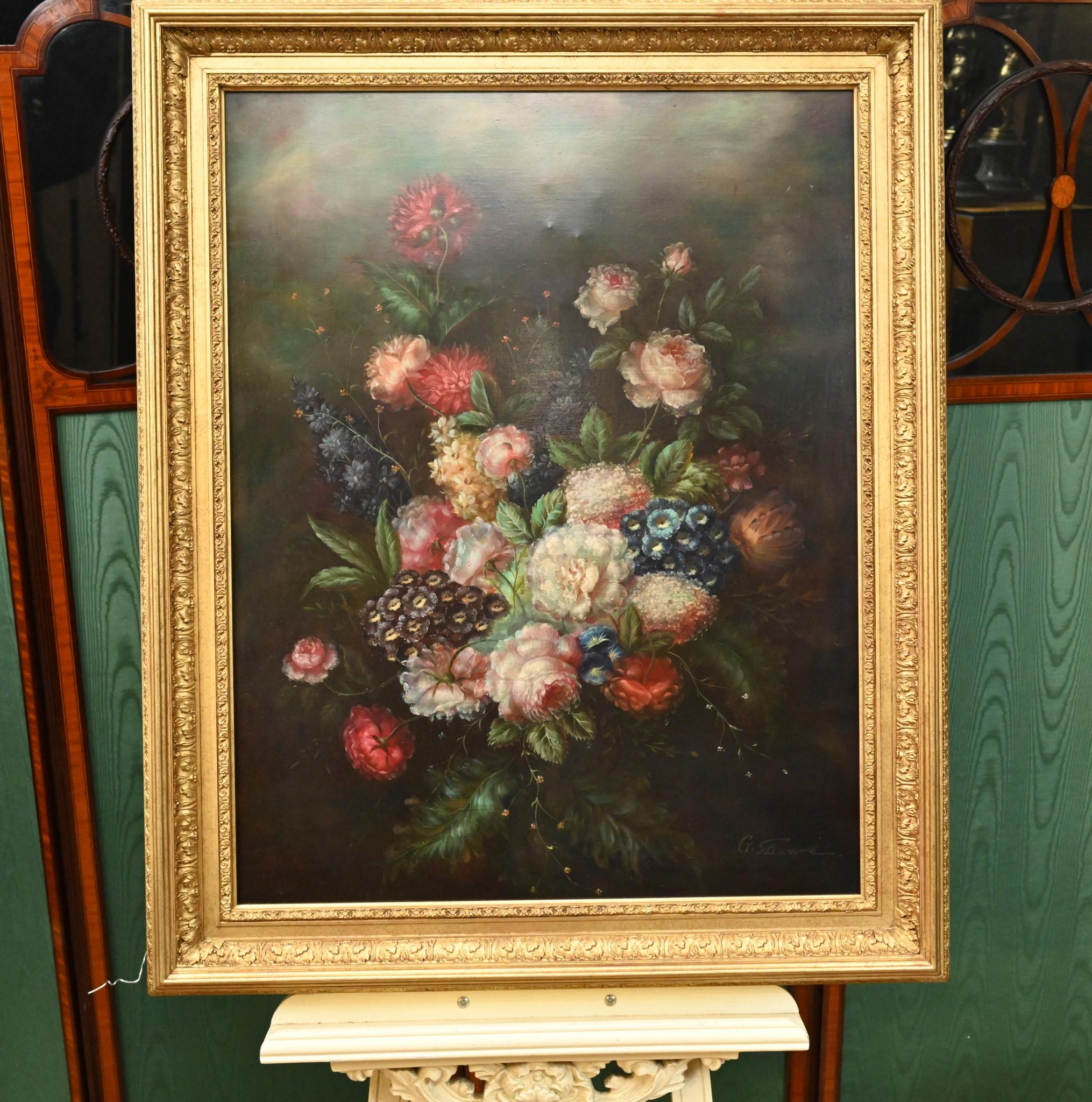 Natura morta con fiori Pittura ad olio olandese Spray floreale in vendita 2