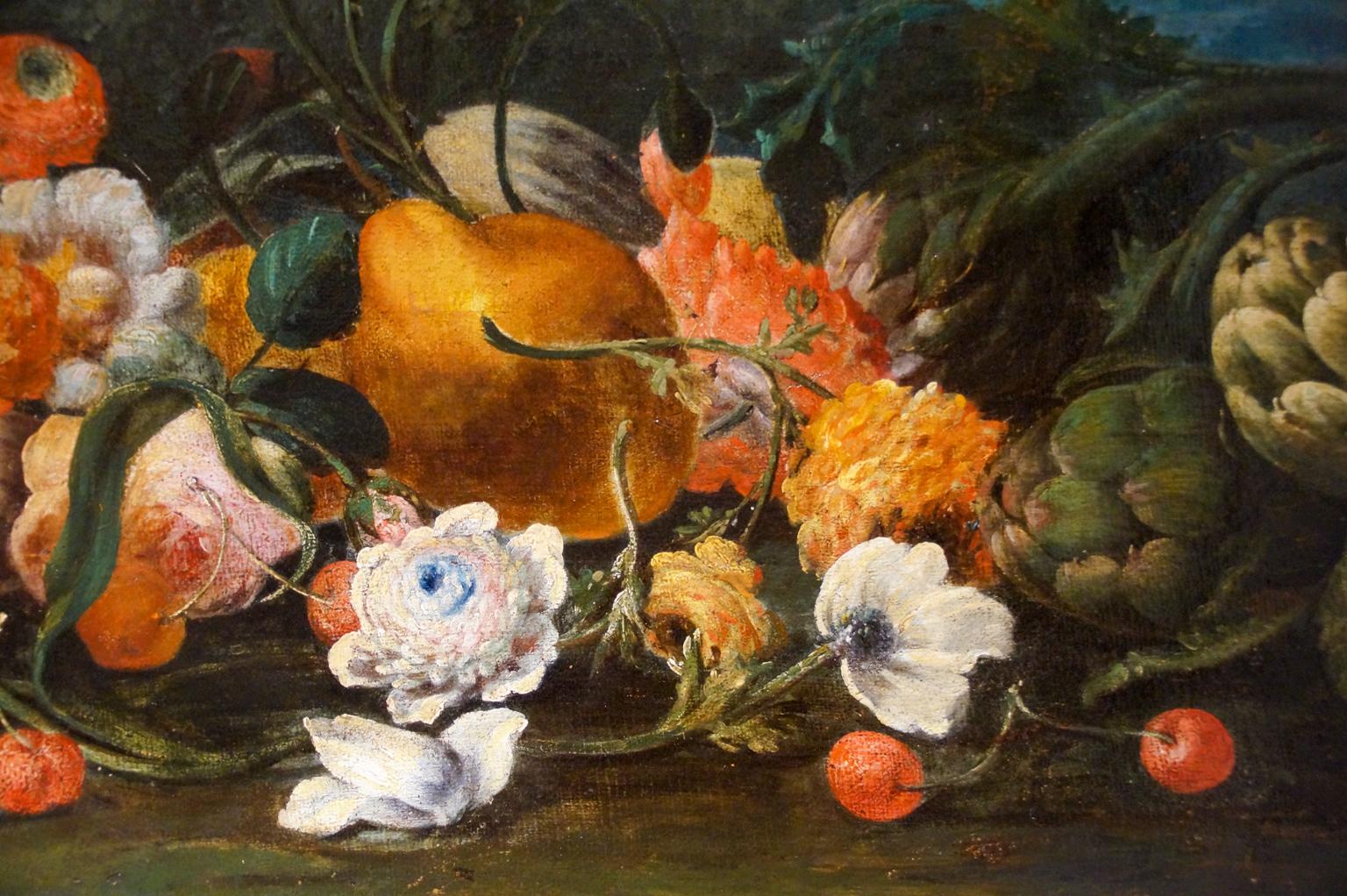 Still Life with Flowers, French School Painting, 17th Century 2