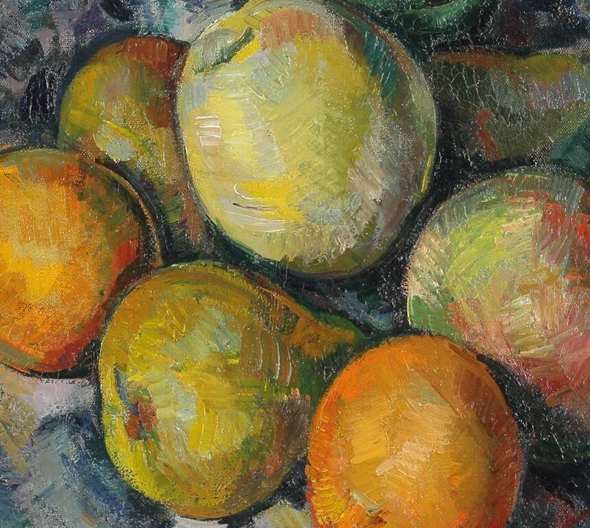 A olio Natura morta con frutta in vendita