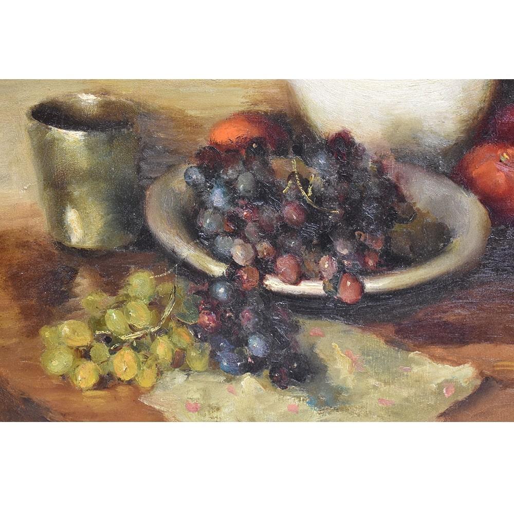 Français Nature morte aux fruits, Marcel Dyf, peinture à l'huile, début du XXe siècle en vente