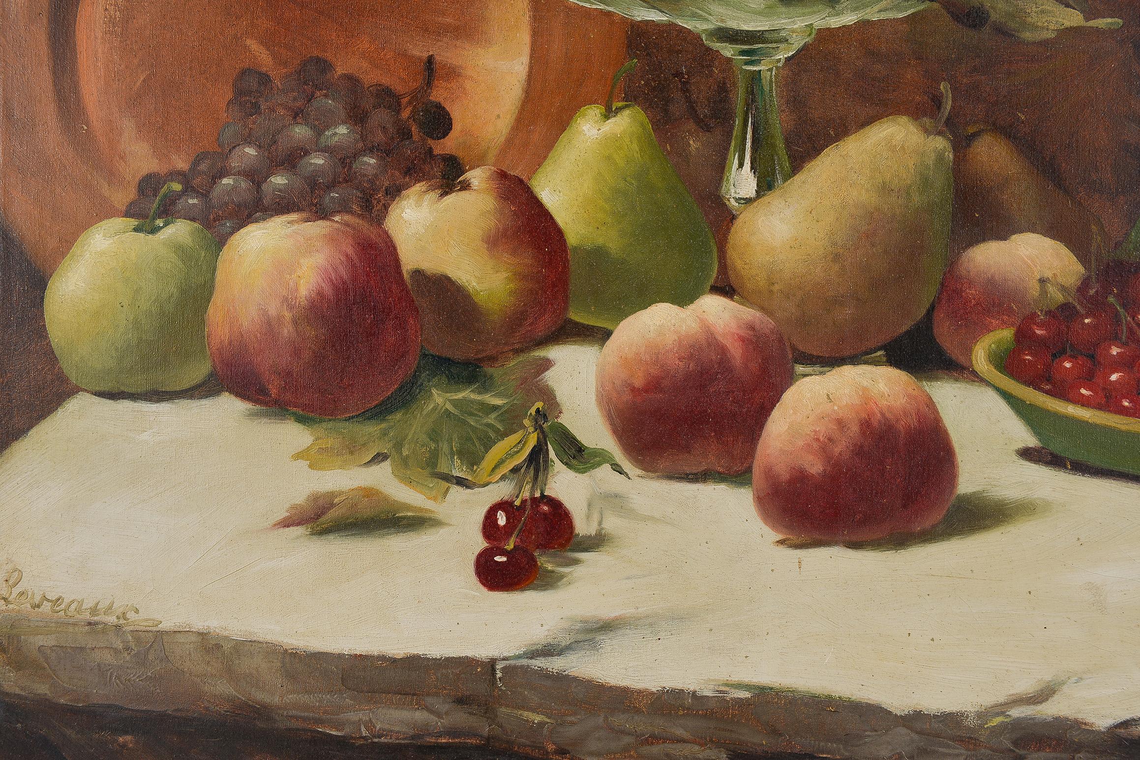 Still Life with Fruits and Copper Plate For Sale 1