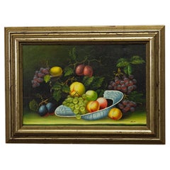 Still Life with Fruits, Oil Painting on Canvas, Germany, 1950s