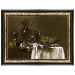 Still Life with Gilt Cup, After Empire Oil Painting by Willem Claesz