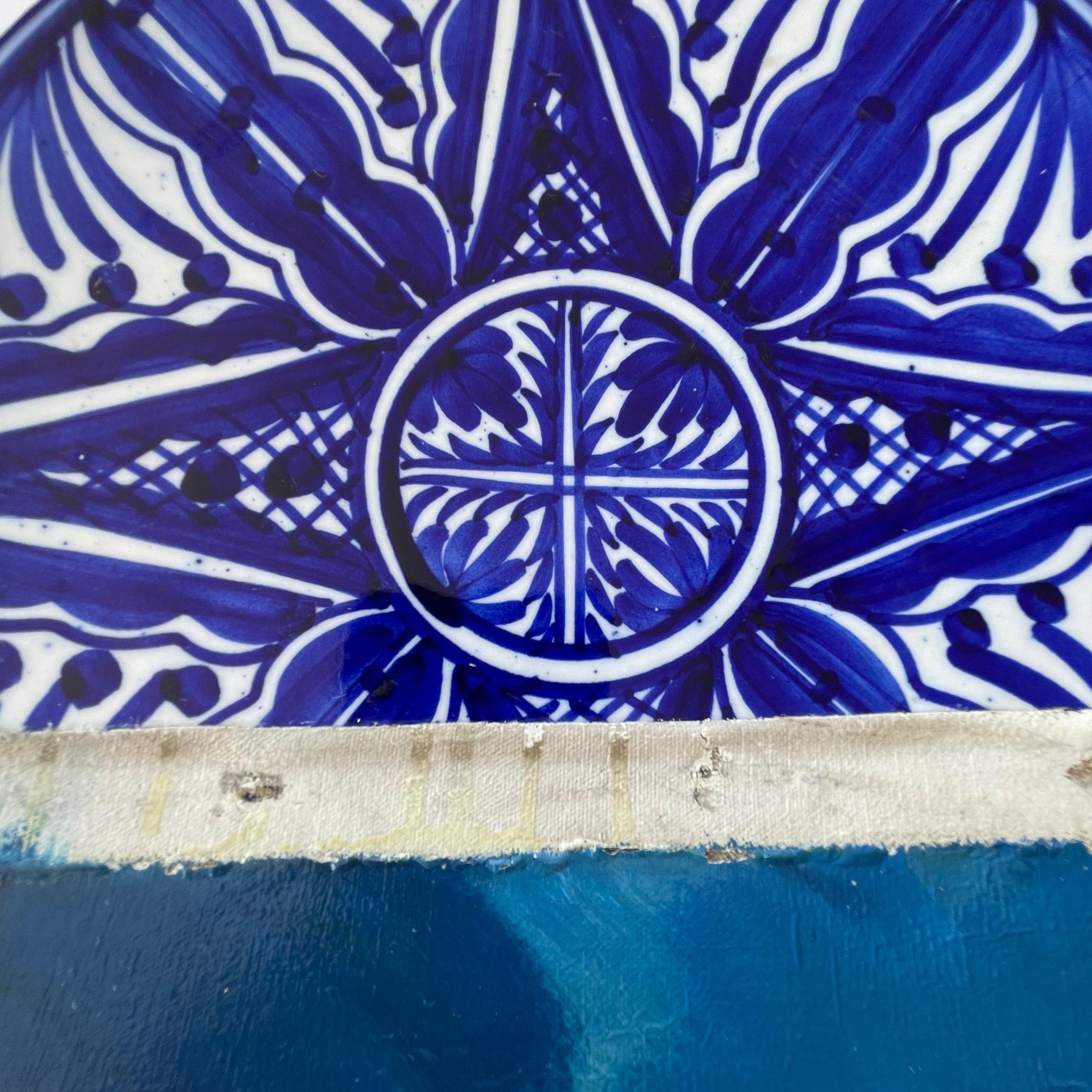 Other Wall Art Installation: Plates + Oil on Canvas - 