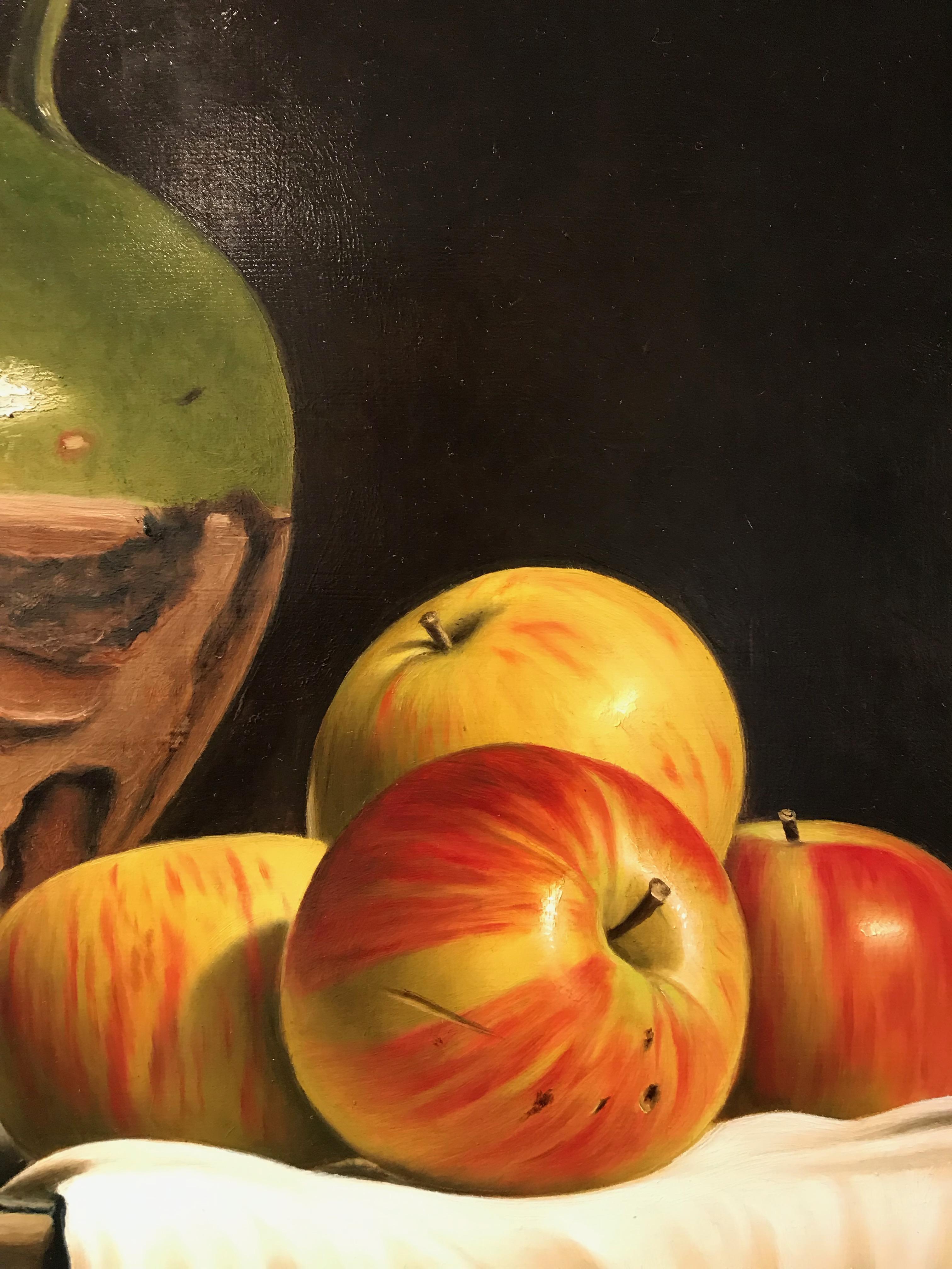 'Still Life with Green Glazed Jar and Apples' by Stefaan Eyckmans 1