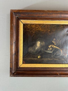 Still Life With Helmet And Antique Objects 19th Century