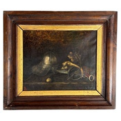 Still Life With Helmet And Antique Objects 19th Century