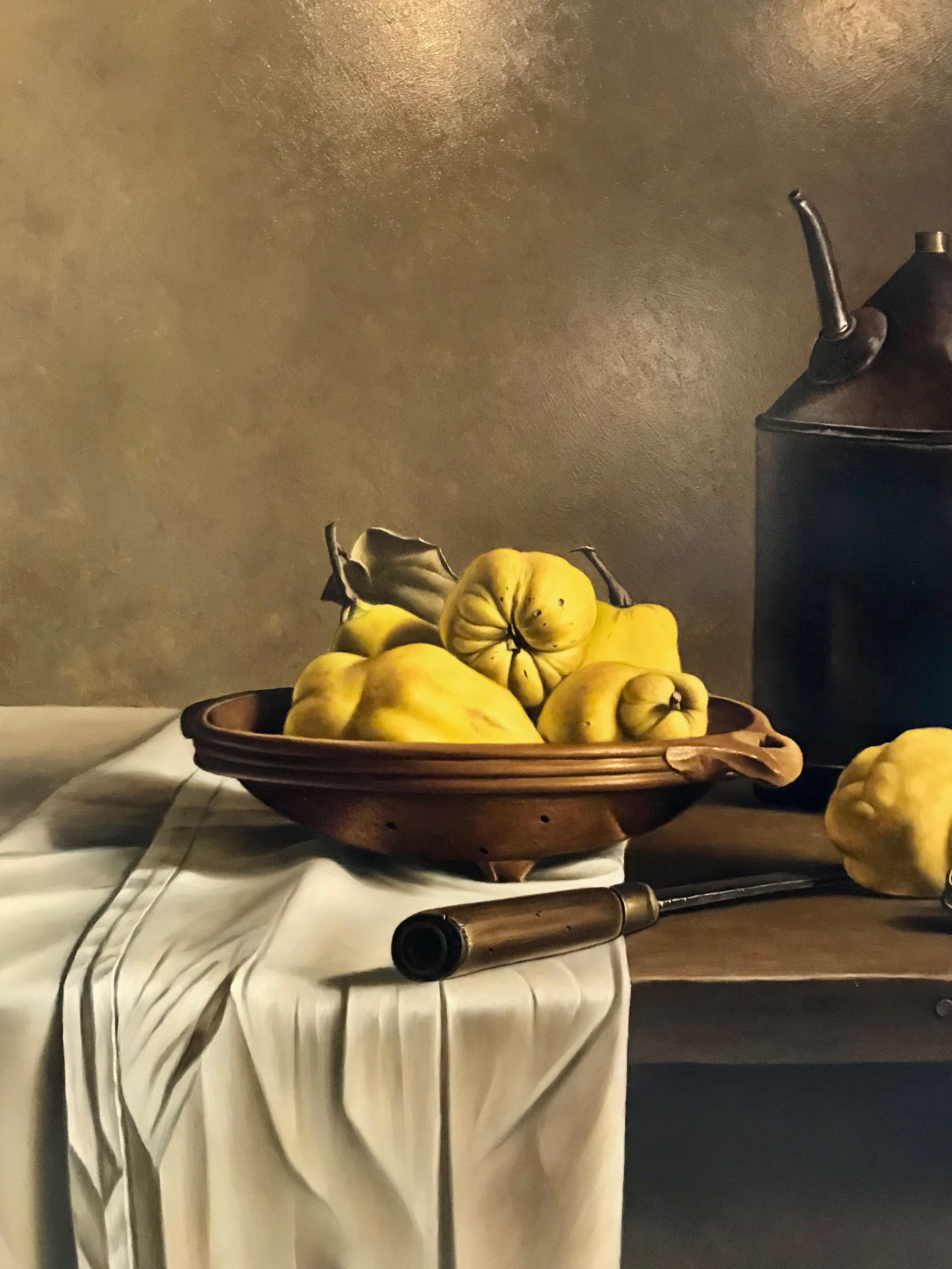French 'Still Life with Quinces' by Stefaan Eyckmans For Sale