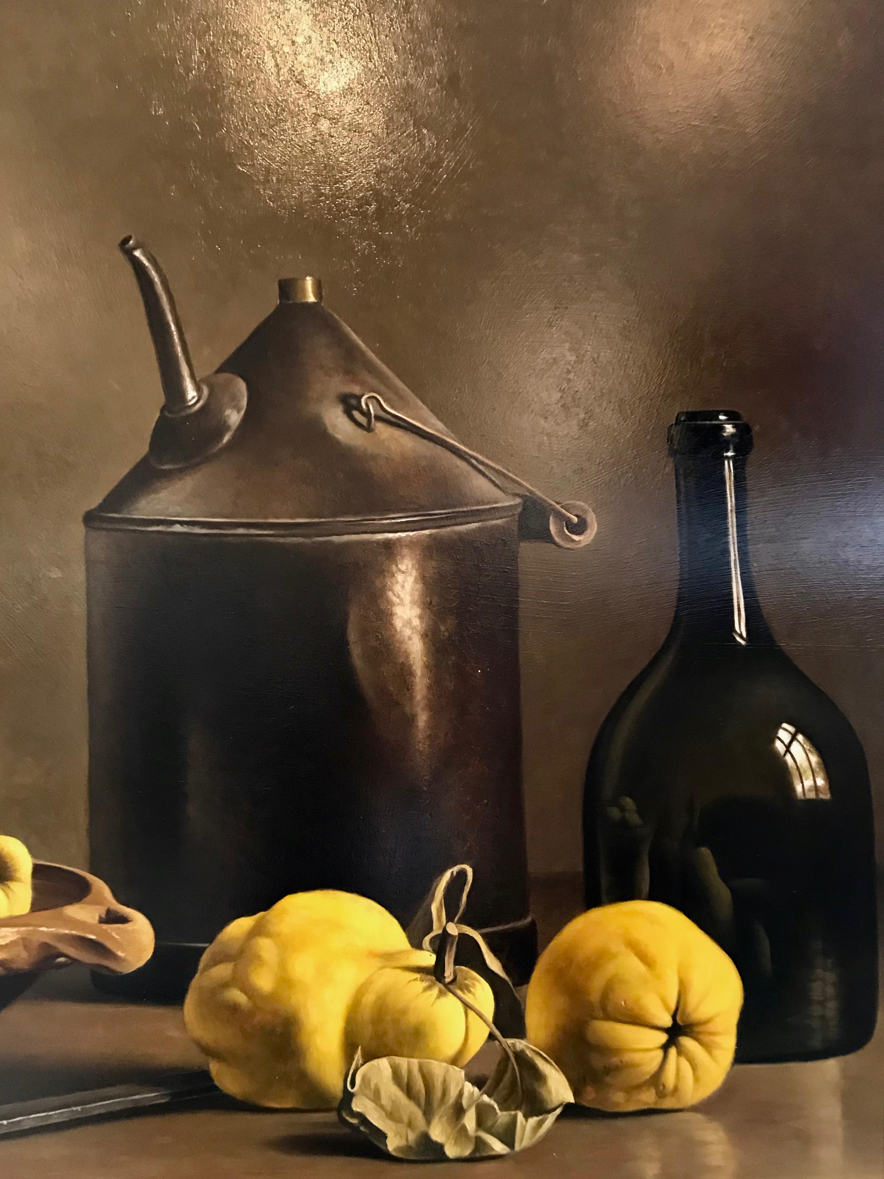 'Still Life with Quinces' by Stefaan Eyckmans In Excellent Condition For Sale In Woodbury, CT
