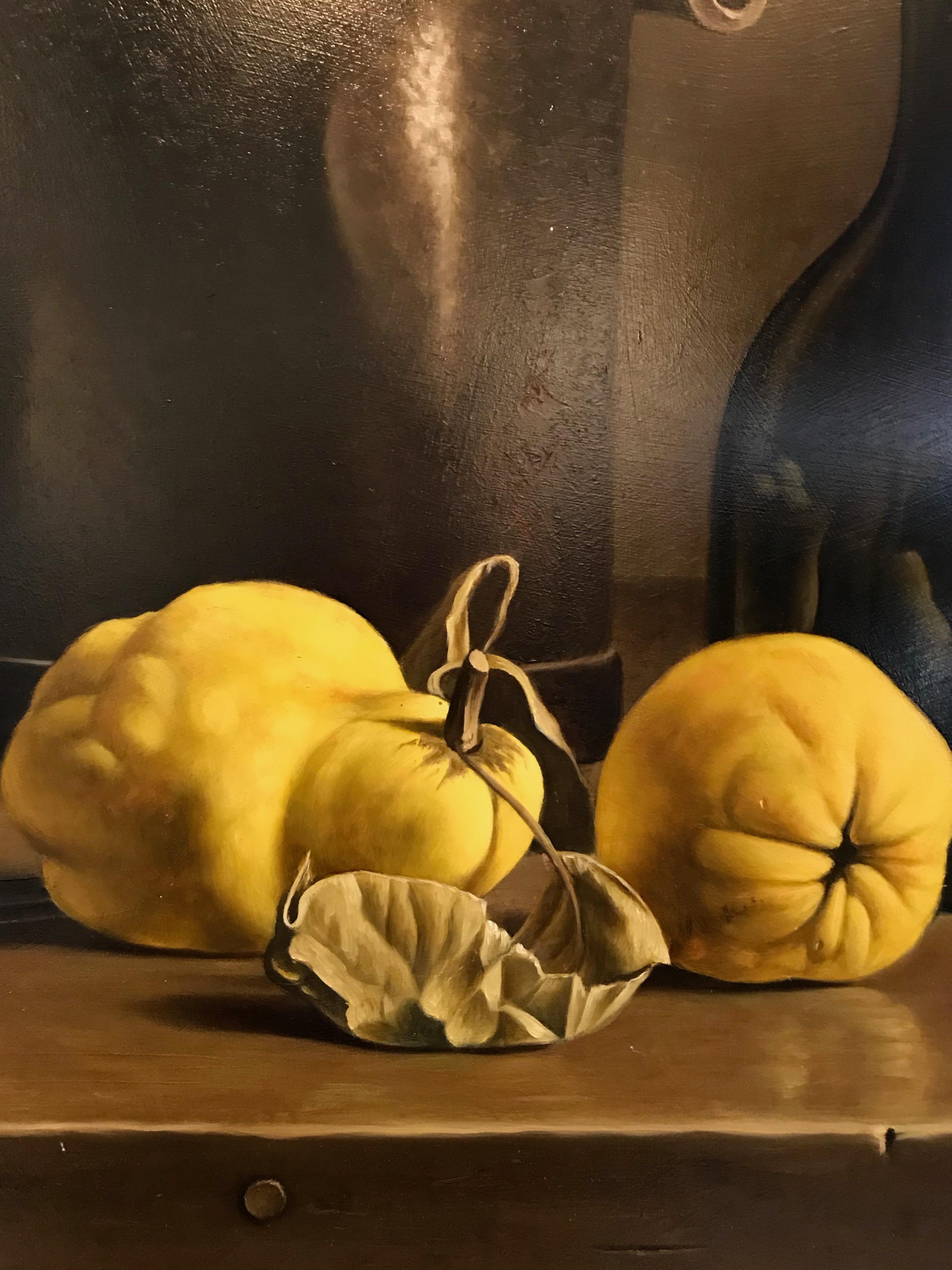 Canvas 'Still Life with Quinces' by Stefaan Eyckmans For Sale