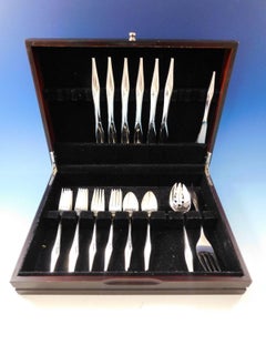 Still Mood by Wallace Sterling Silver Flatware Service for Six Set of 27 Pieces