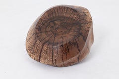 Still Stand Abstract Wood Sculpture, Chainsaw Carved, Walnut, Logniture